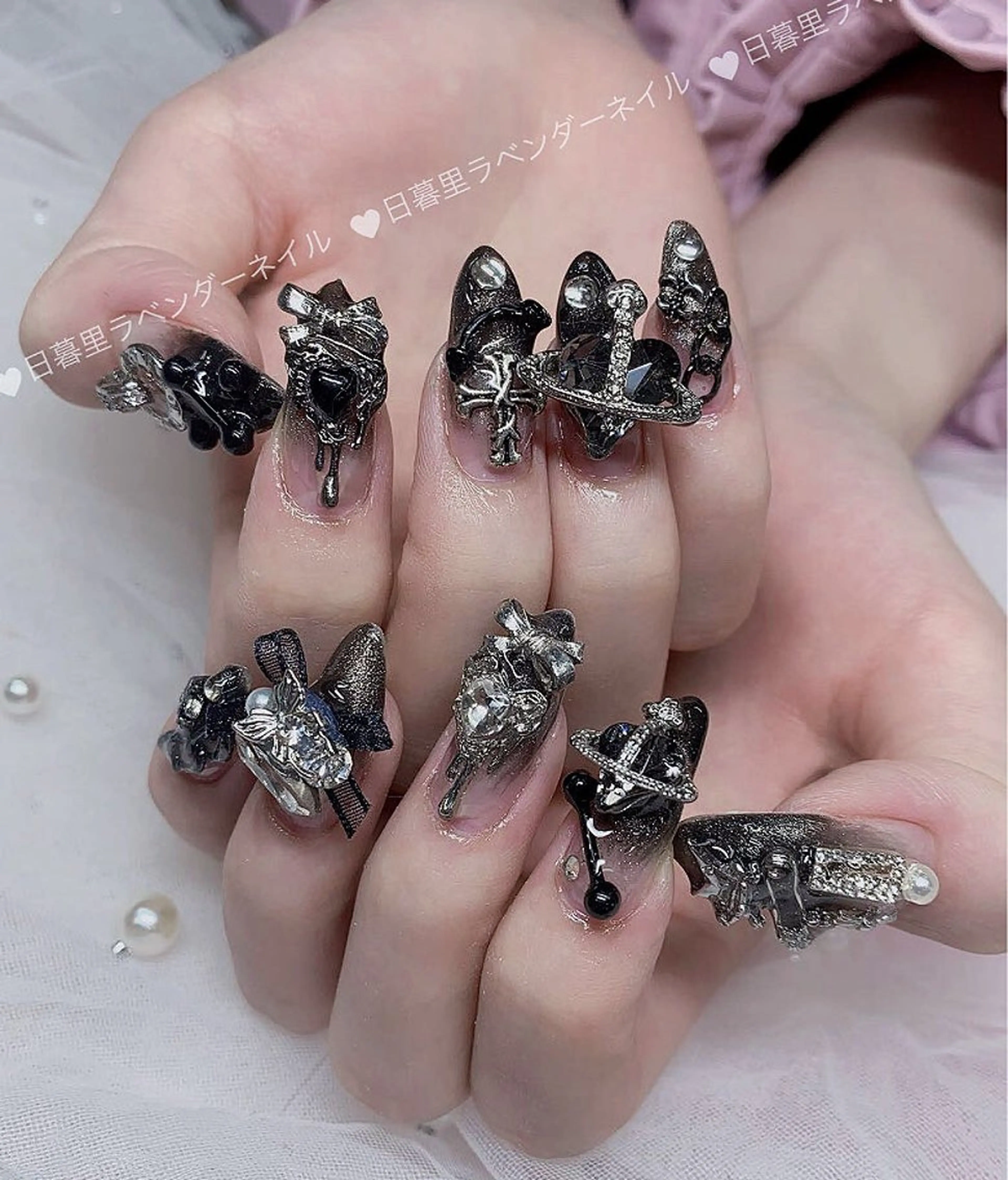 ネイル ラベンダー💖日暮里 ルル💖ネイルのネイルデザイン