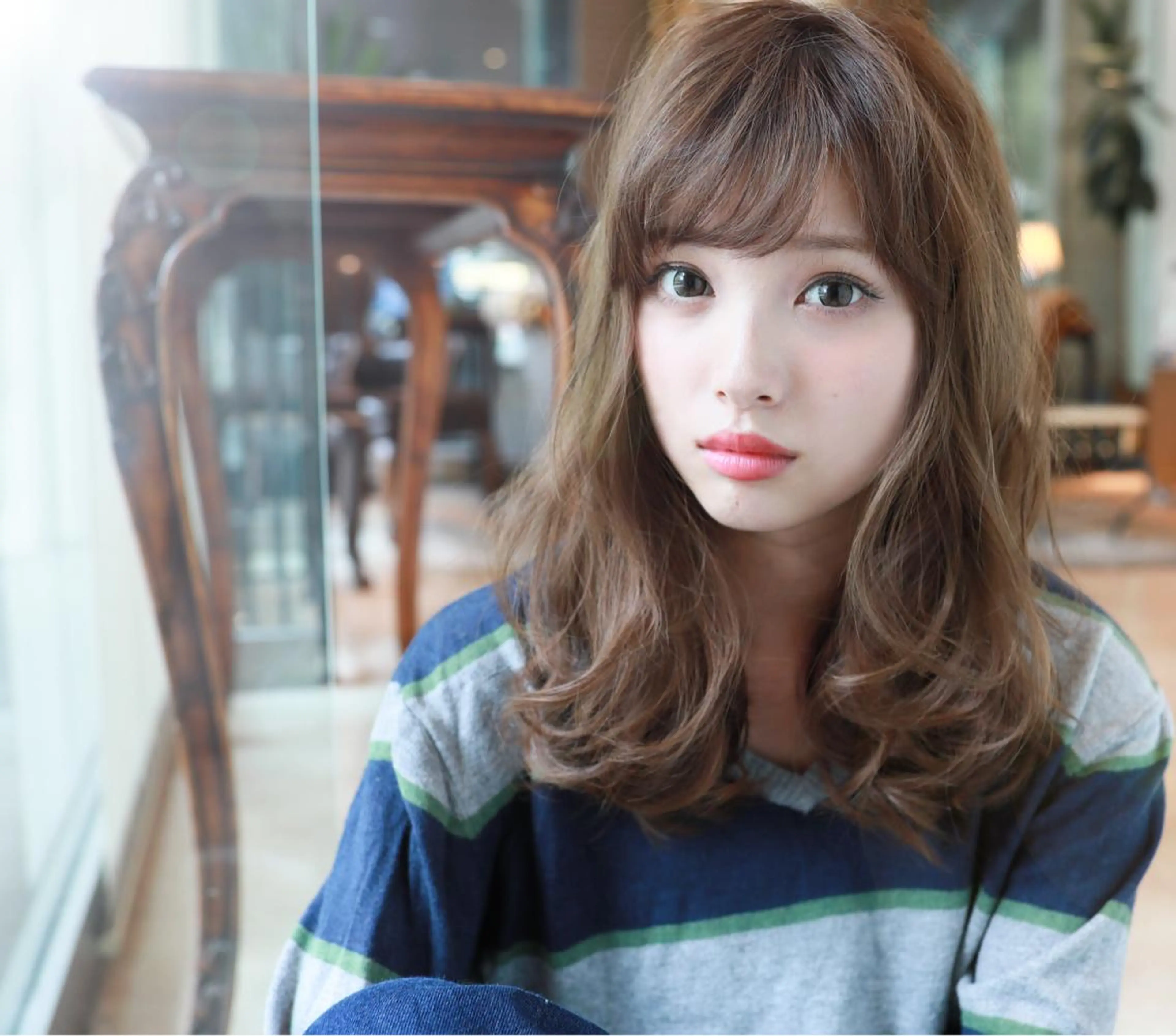 ミディアム カラー アッシュ 外国人風カラー トリートメント ガレリアエレガンテ栄店所属・ガレリア エレガンテ栄のヘアスタイル