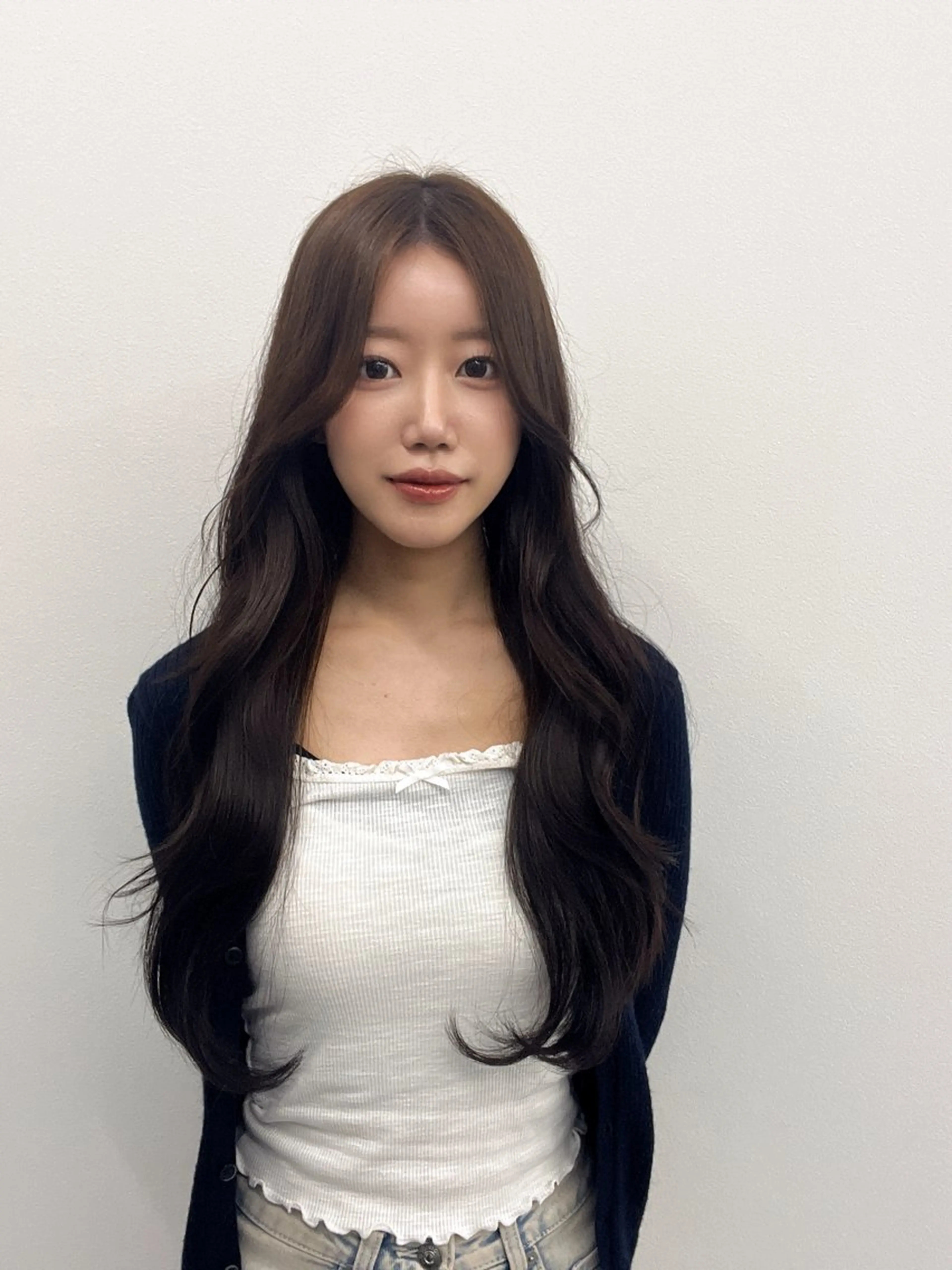 ロング カラー カット ヘアカラー トリートメント 韓国/顔周り/透明感 /レイヤー/ひなたのヘアスタイル