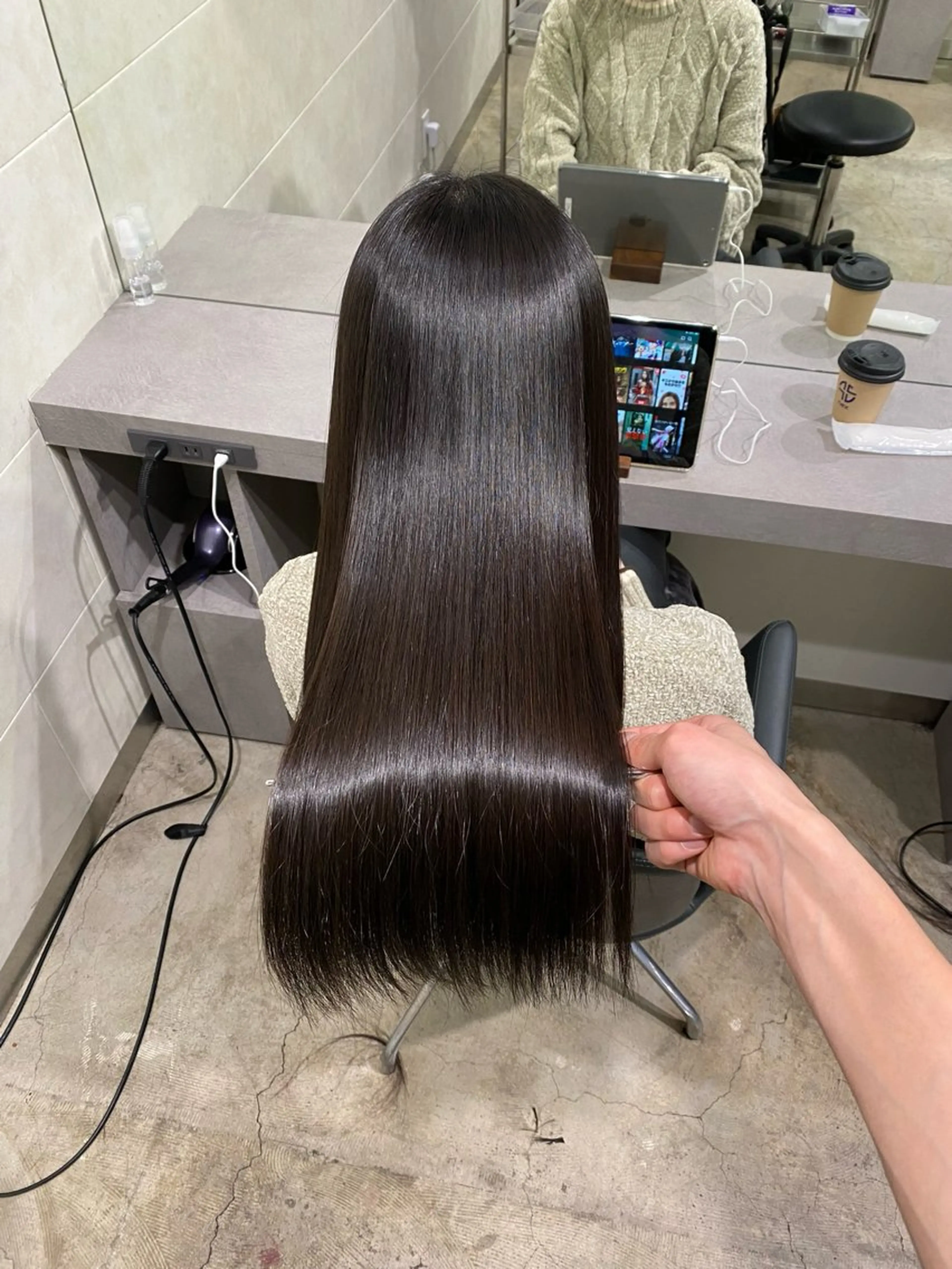 ロング 縮毛矯正 トリートメント 【縮毛矯正専門】 RYUのヘアスタイル