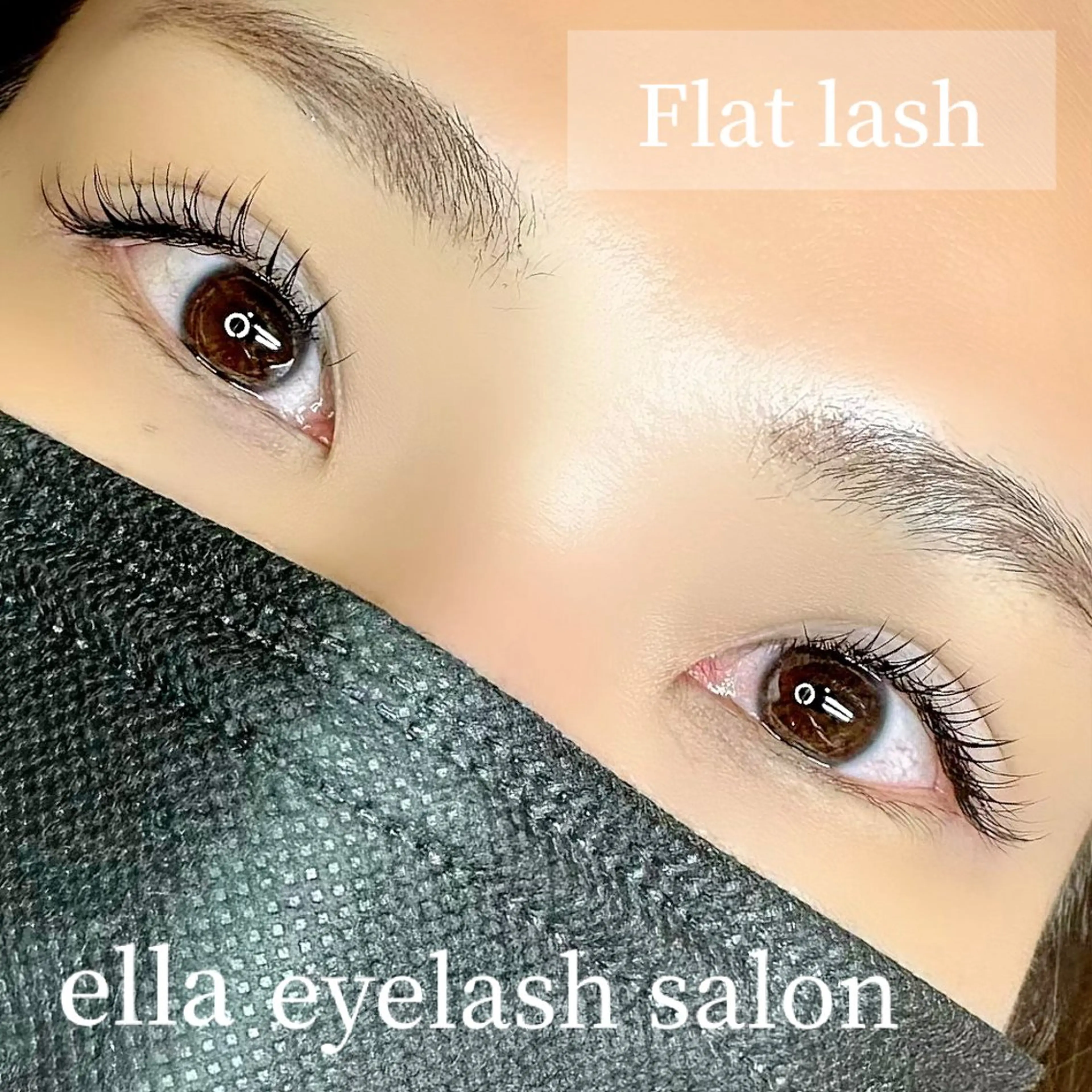 マツエク・マツパ 付け放題 フラットラッシュ ella所属・ella eyelashのマツエク・マツパデザイン