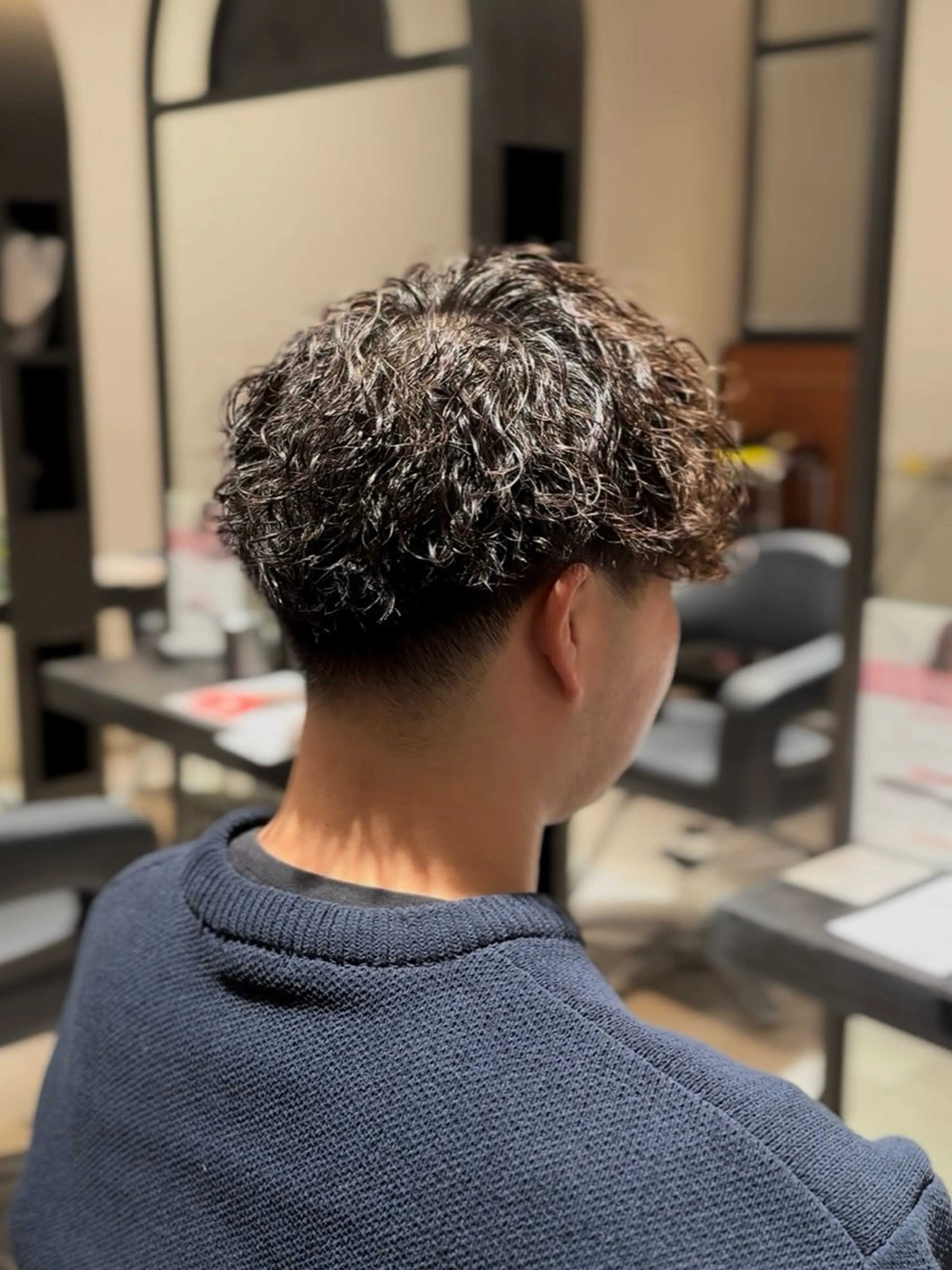 ショート パーマ メンズ カット パーマ トリートメント ヘッドスパ 【tocca茨木】 MOMOKAのヘアスタイル