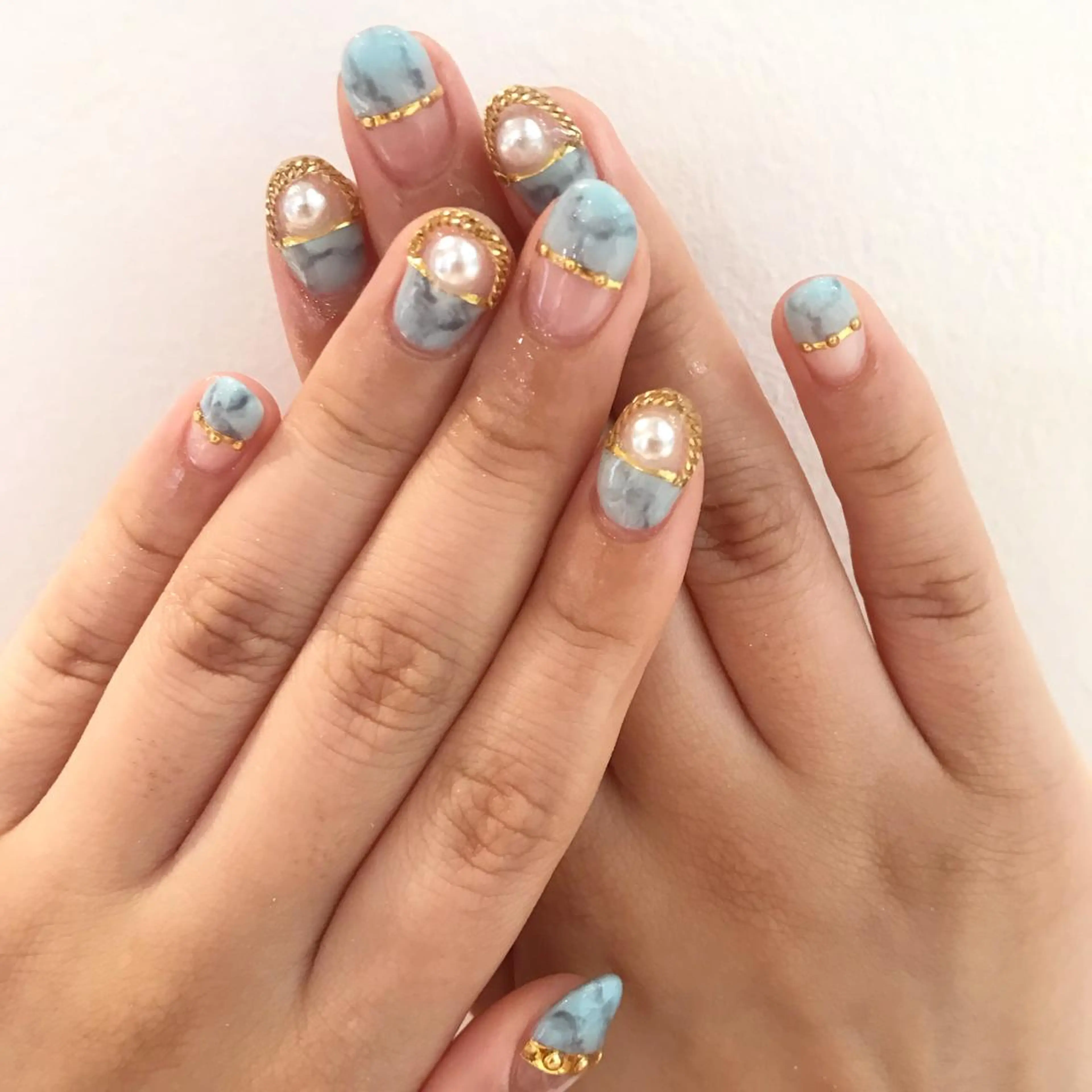 ネイル 大理石ネイル(マーブル) Picasso nailのネイルデザイン