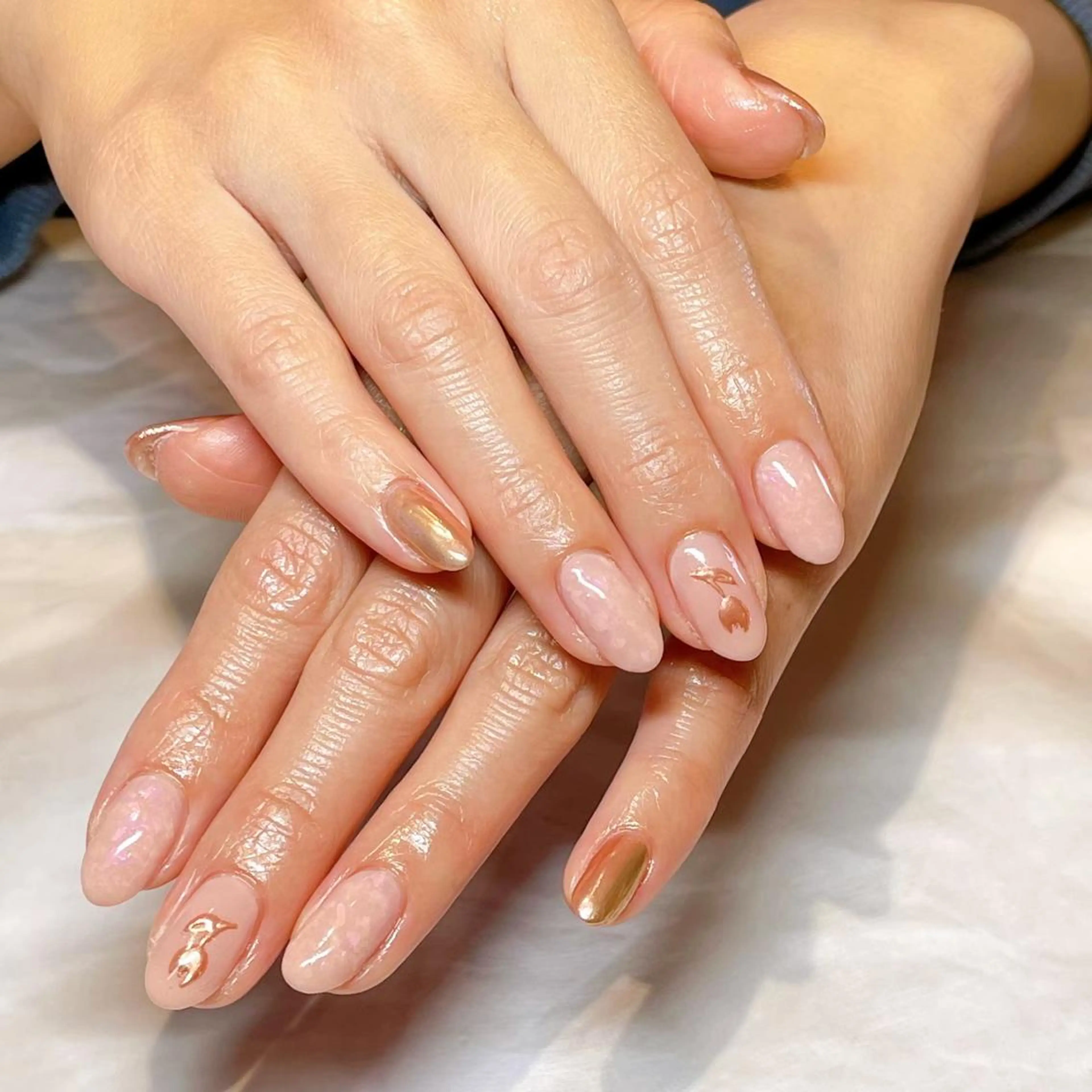 ご新規様◇平日限定！10時～17時　オフ有　自爪を削らないつやつやパラジェルシンプルEコースの写真