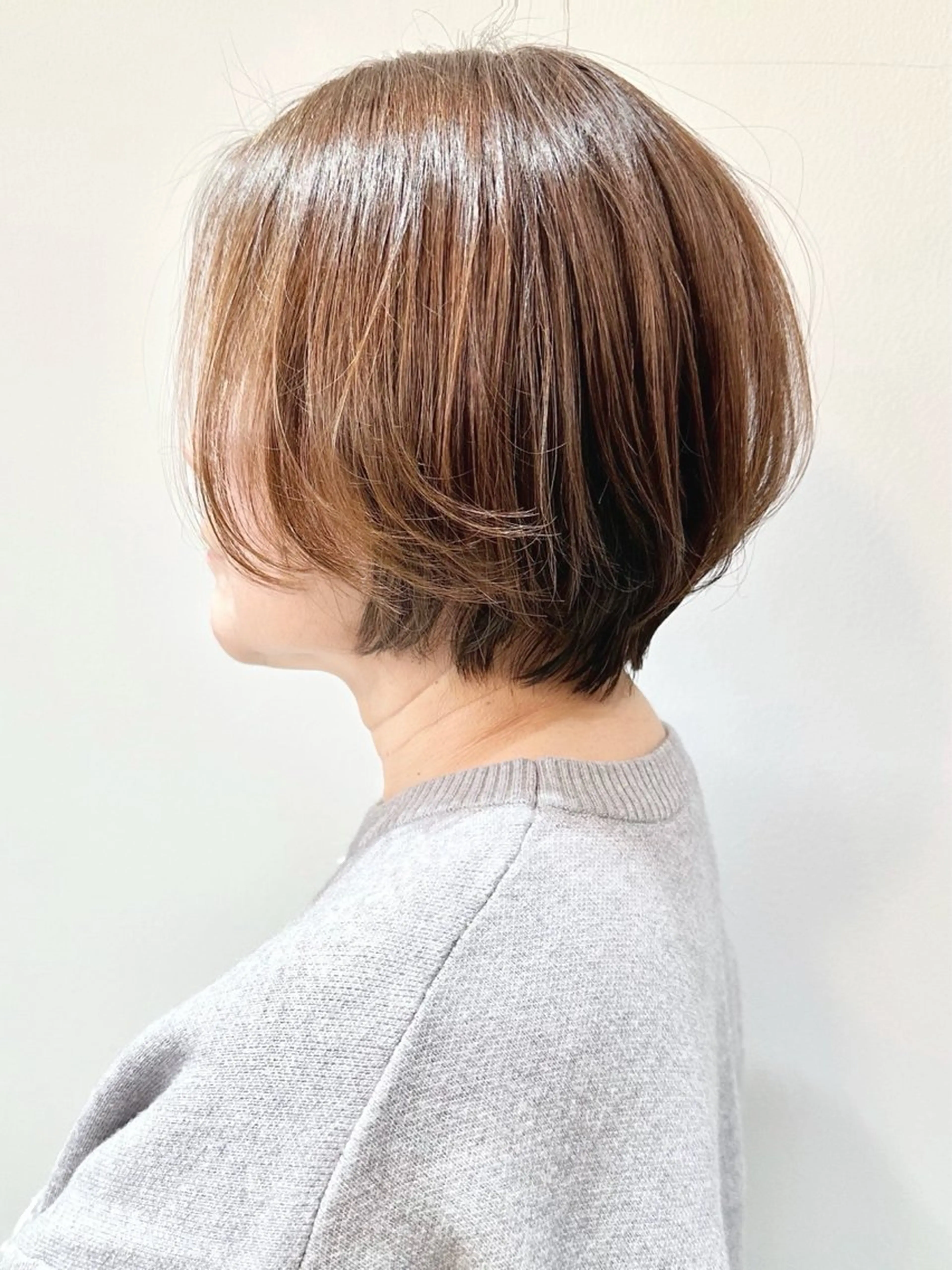 ミディアム 小顔ボブ/お悩み解決 /ボブパーマ/とういのヘアスタイル