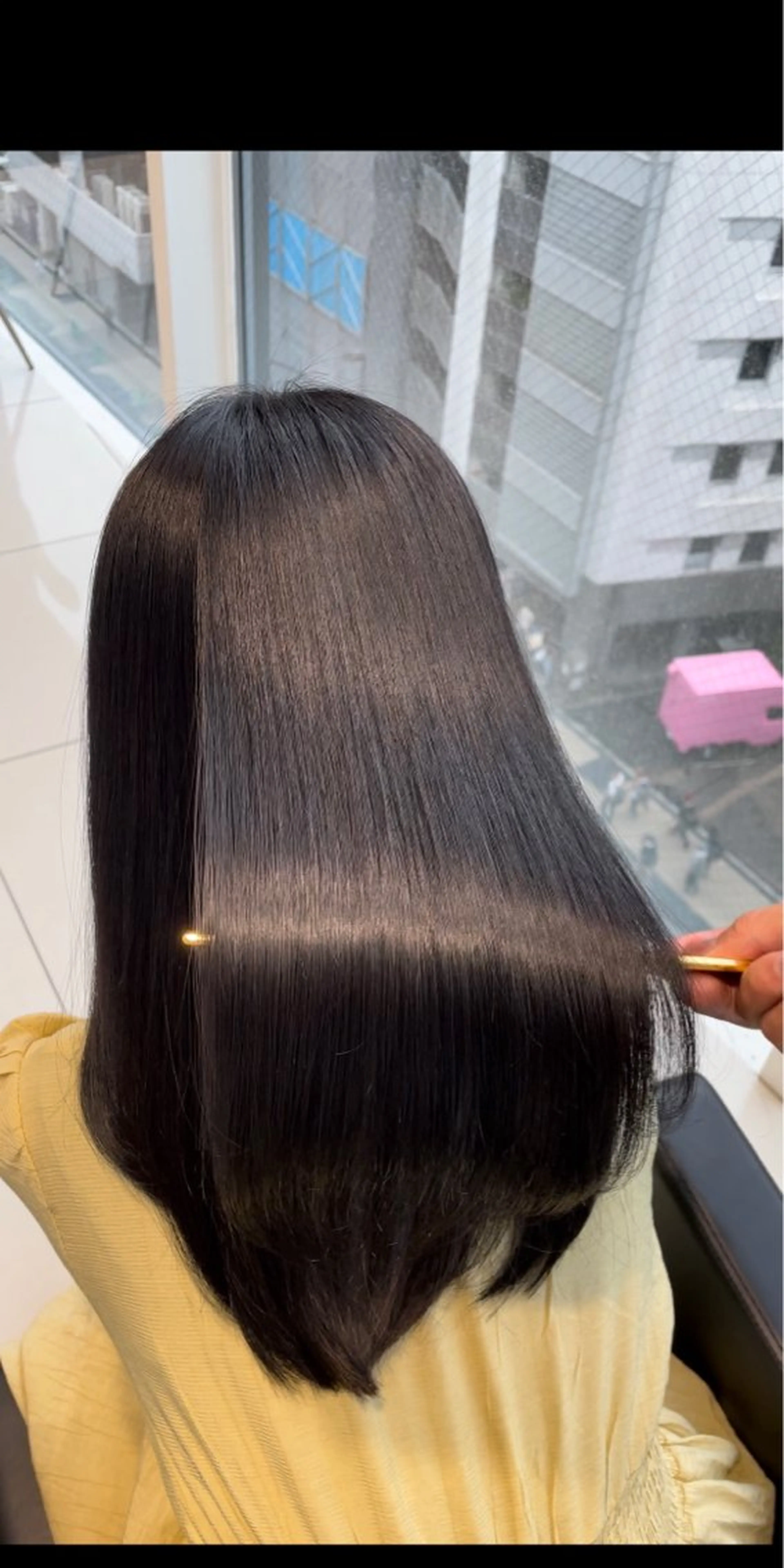 セミロング カット 縮毛矯正 トリートメント ヘッドスパ ✨髪質改善✨美髪 矯正🫧小泉のヘアスタイル