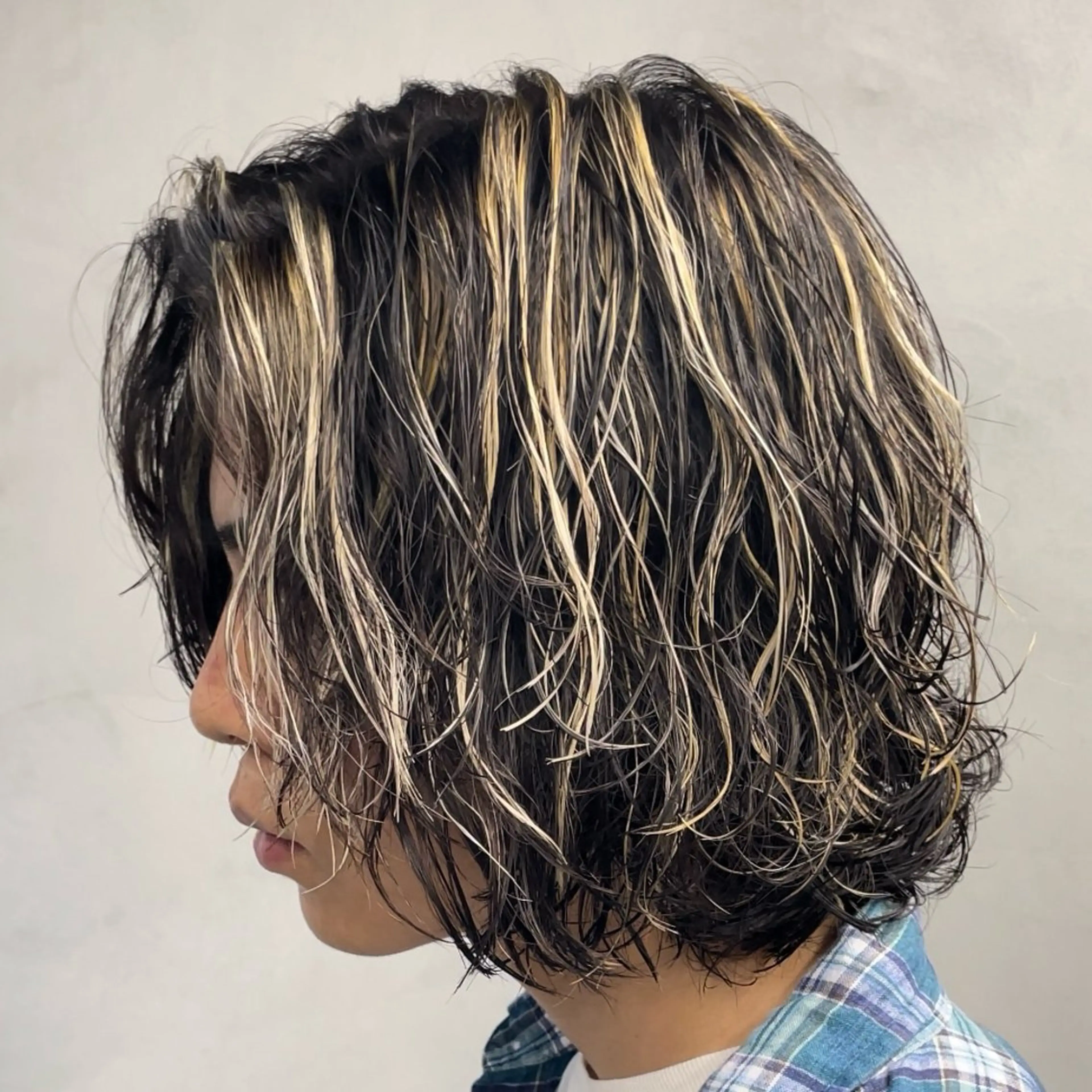 ロング パーマ ヘアアレンジ メンズ カット パーマ fifth Tokyo所属・fifth 石川 凪のヘアスタイル
