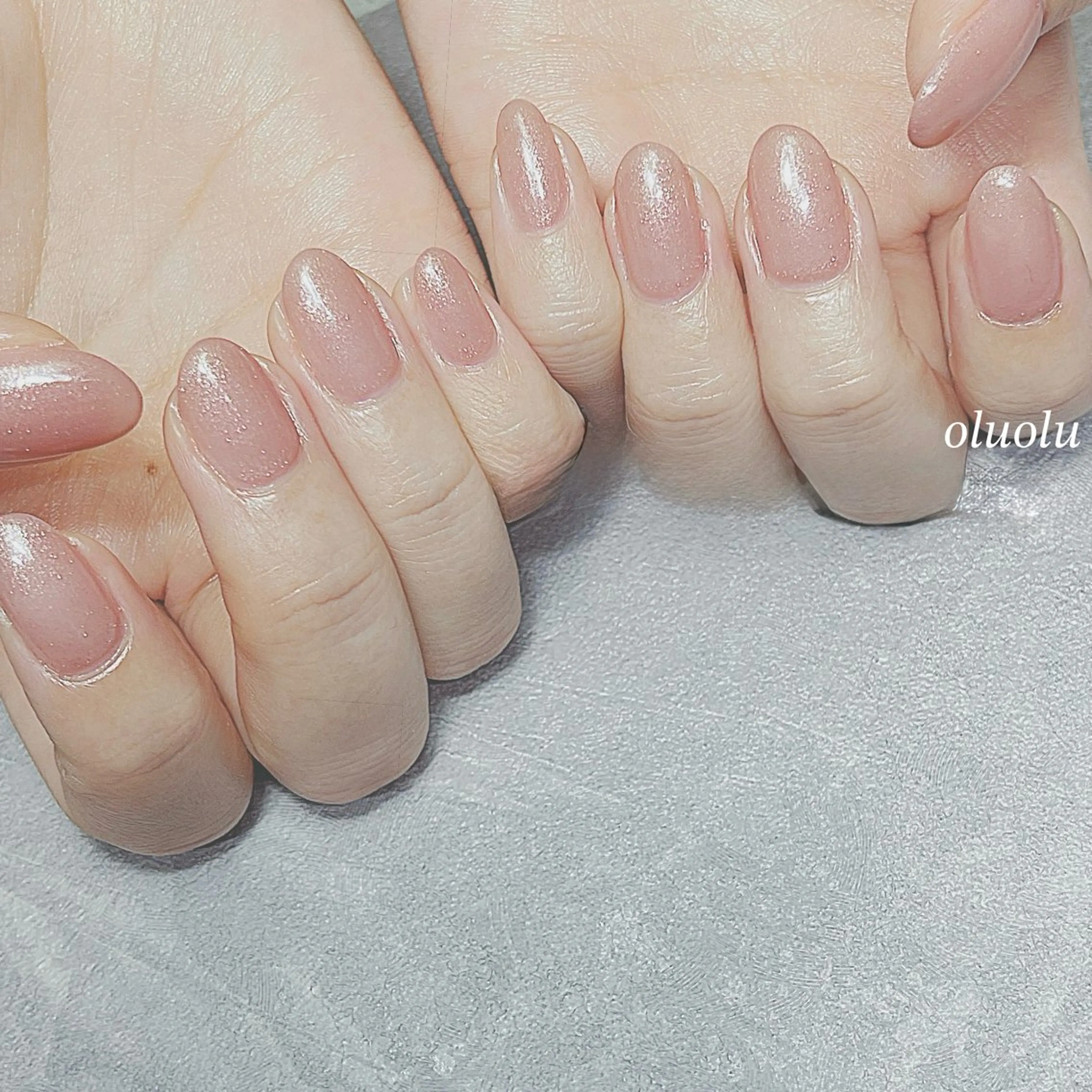 ネイル アートネイル フットネイル オフィスネイル ワンカラーネイル ハンドネイル 大村 紬華のネイルデザイン