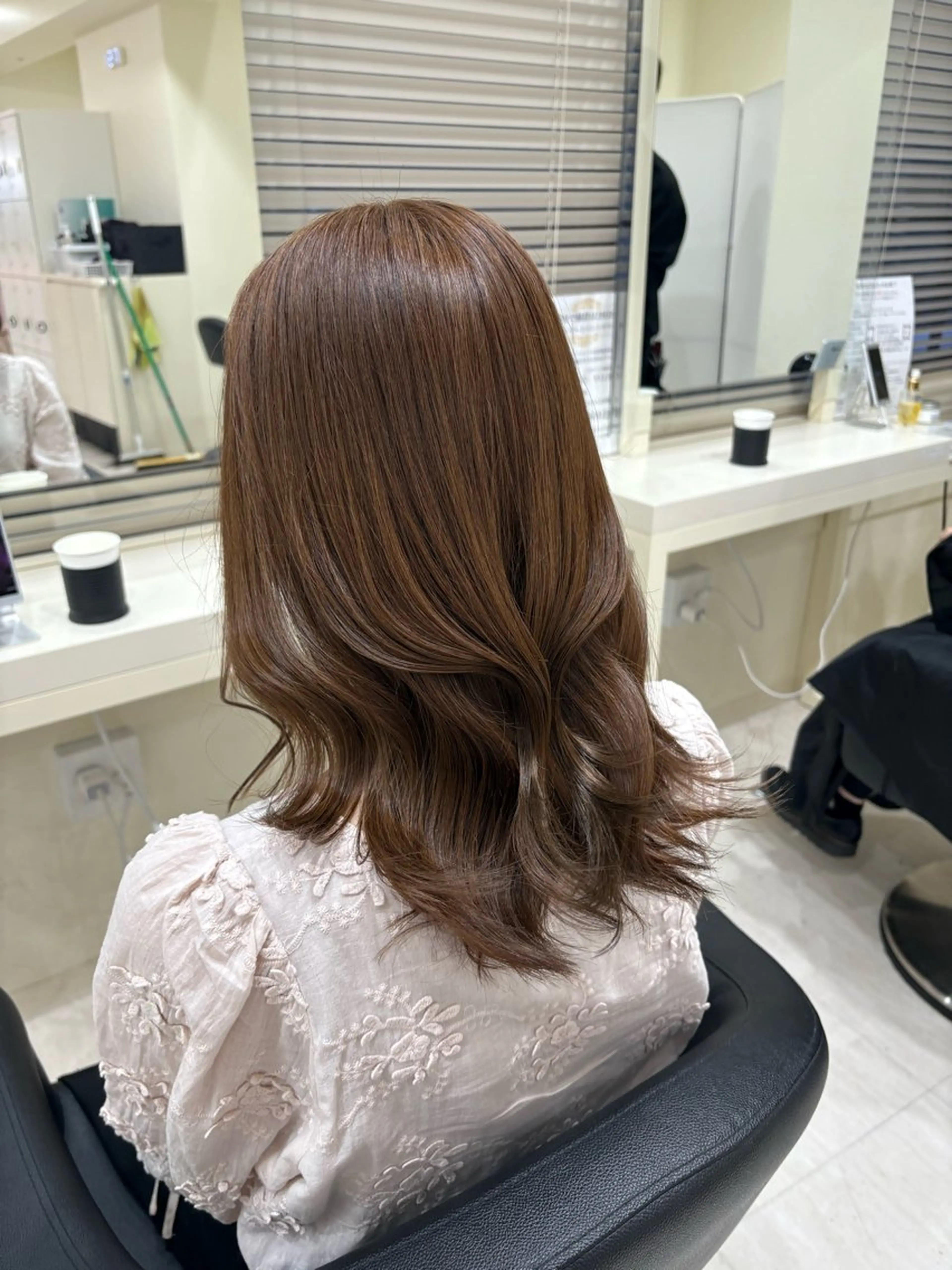 ミディアム カラー ヘアアレンジ 💟RINNA 艶カラー💟のヘアスタイル