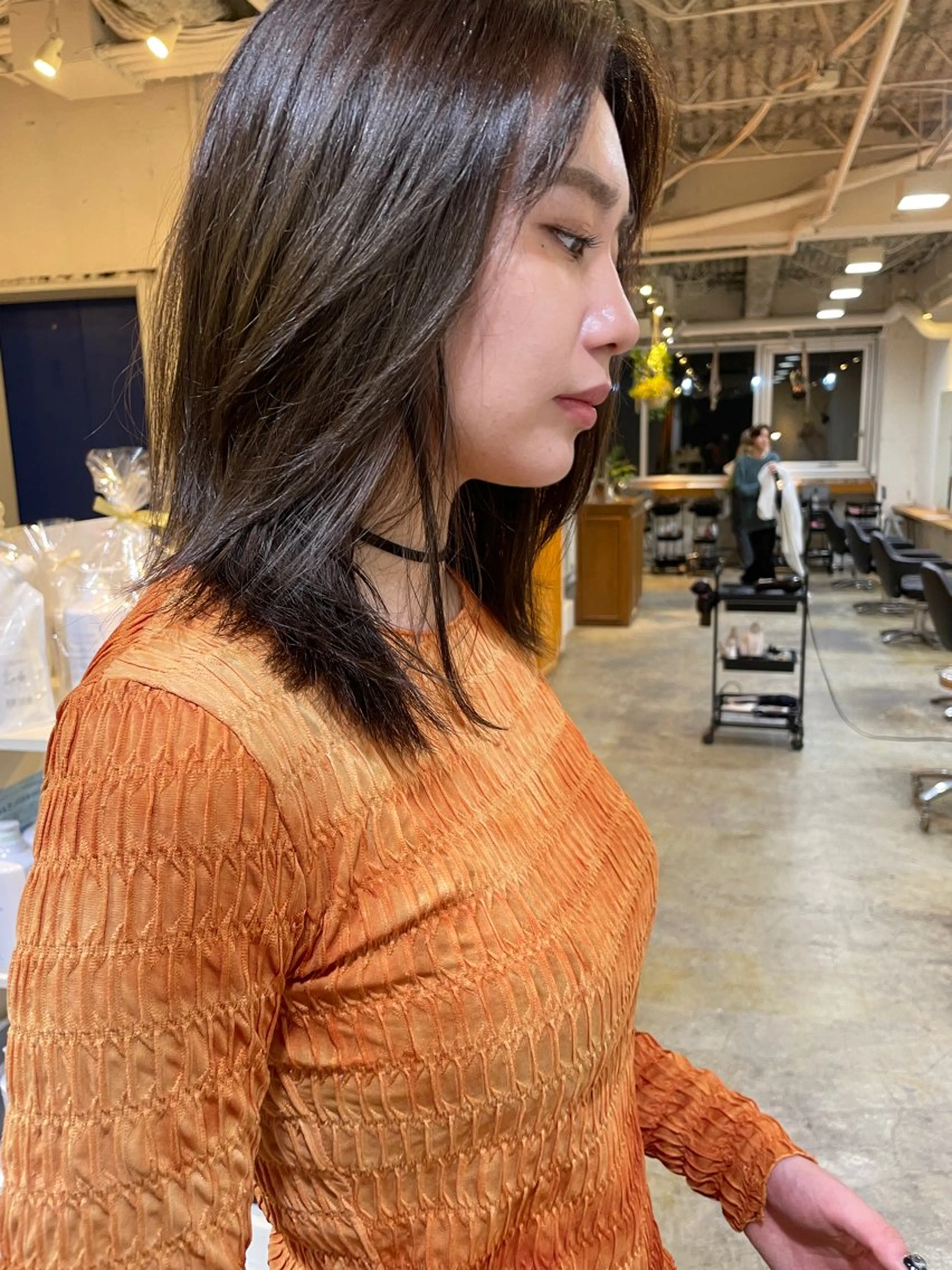 ミディアム カラー レイヤーカット カット ヘアカラー トリートメント レイヤー／似合わせ TAKUYAのヘアスタイル