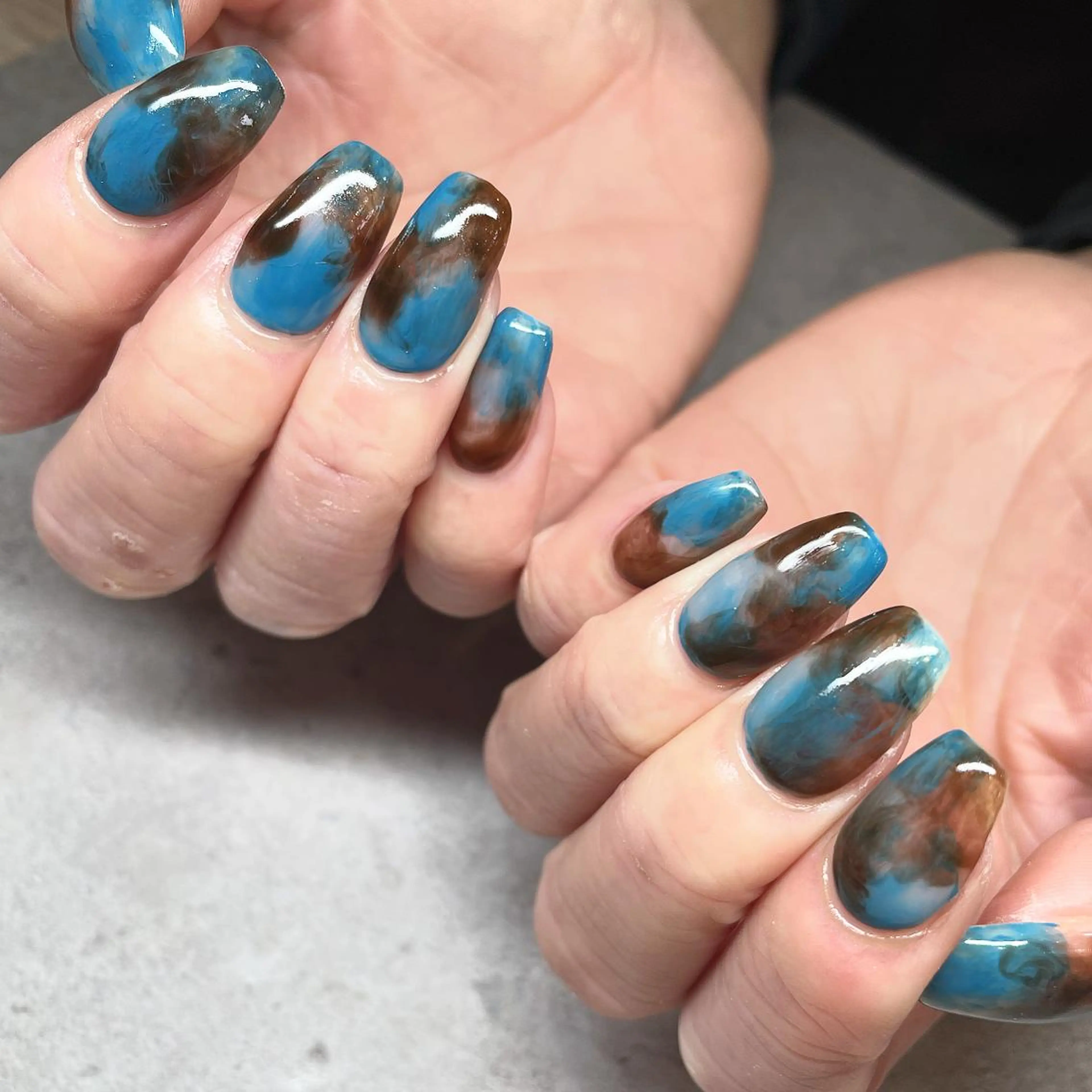 ネイル ハンドネイル フットネイル p.o.n. nuance/個性的のネイルデザイン