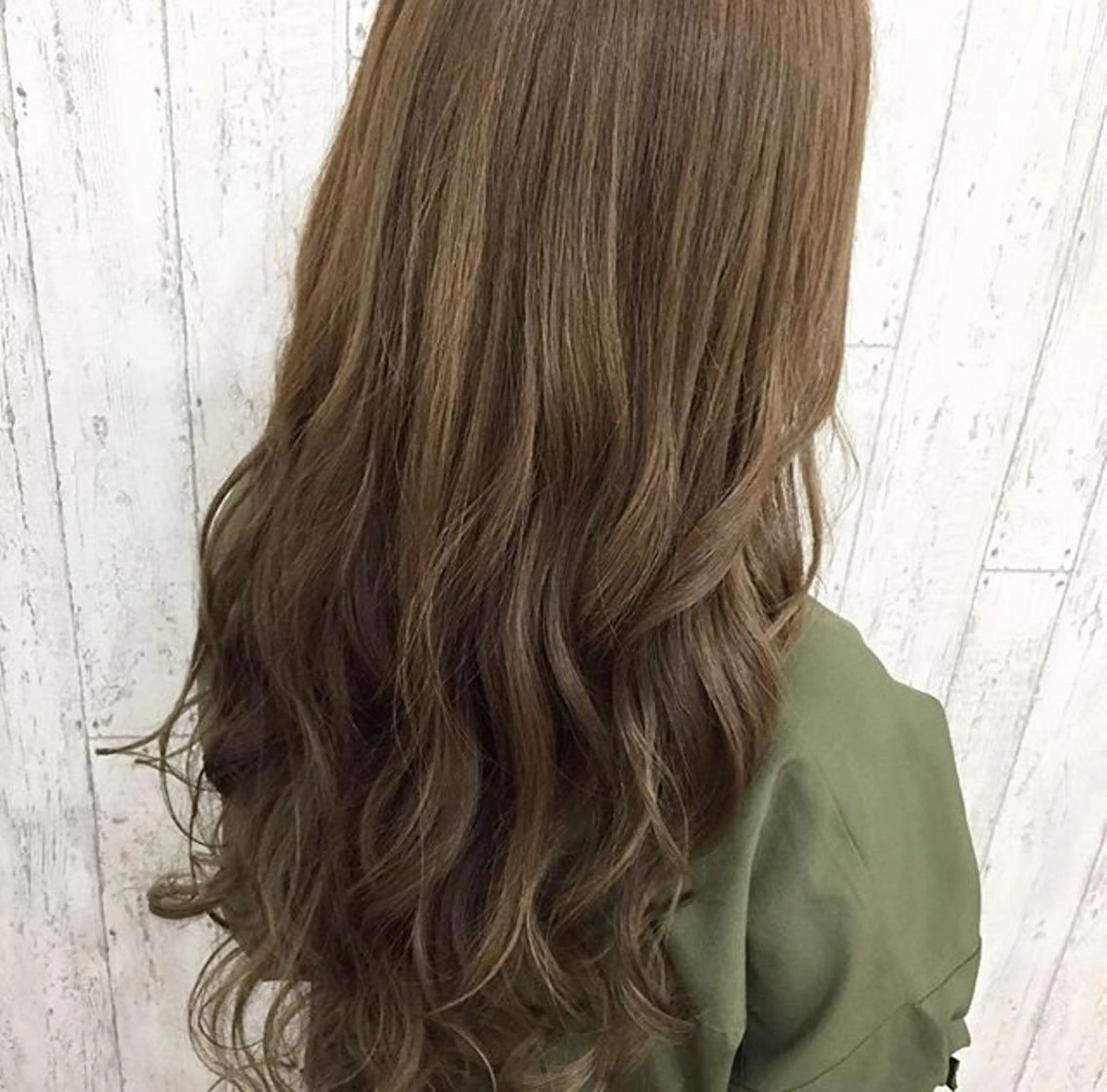 ロング カラー アッシュ 🌿nudeカラー/ レイヤー/藤原🌿のヘアスタイル