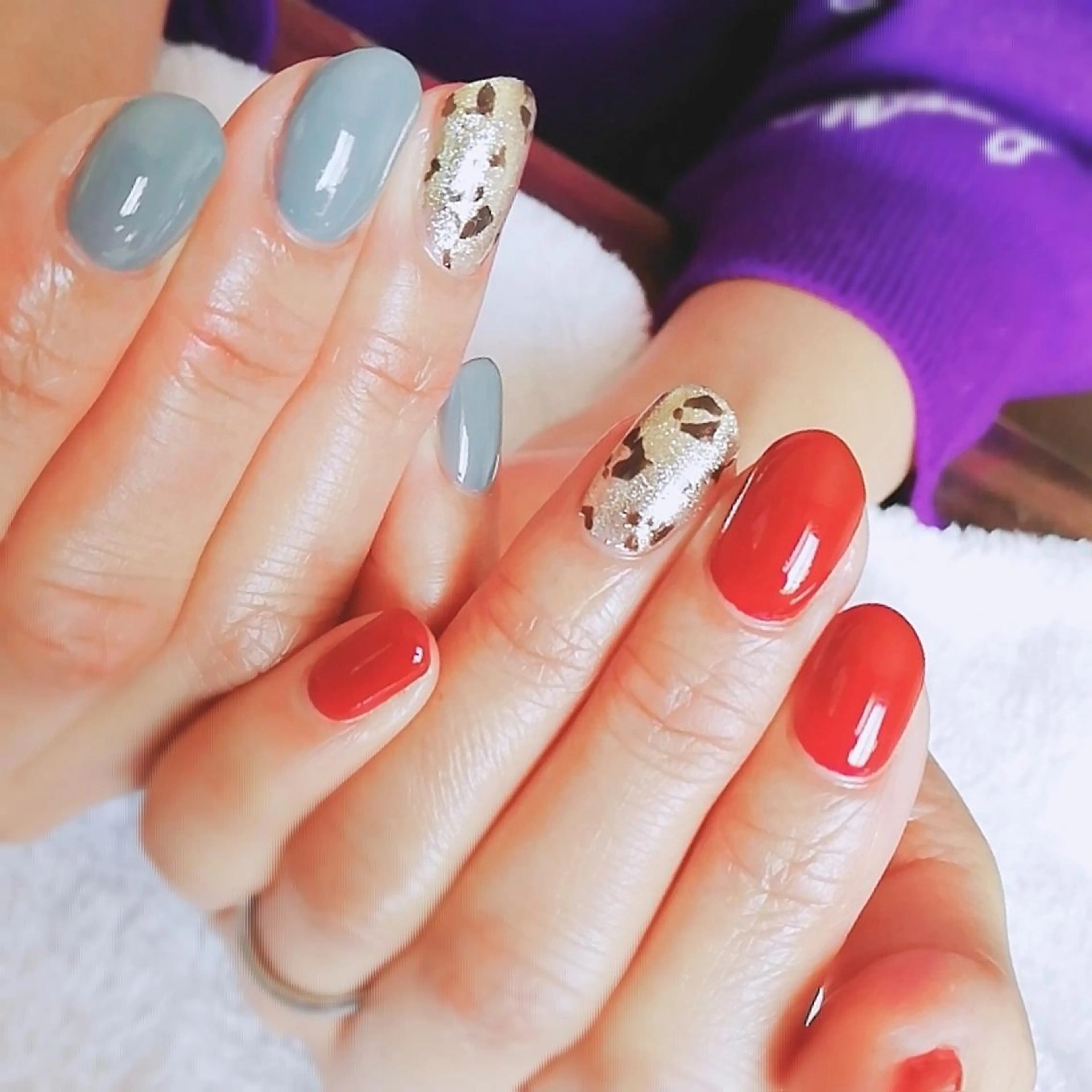 ネイル アートネイル ワンカラーネイル ハンドネイル 柴崎 美幸のネイルデザイン