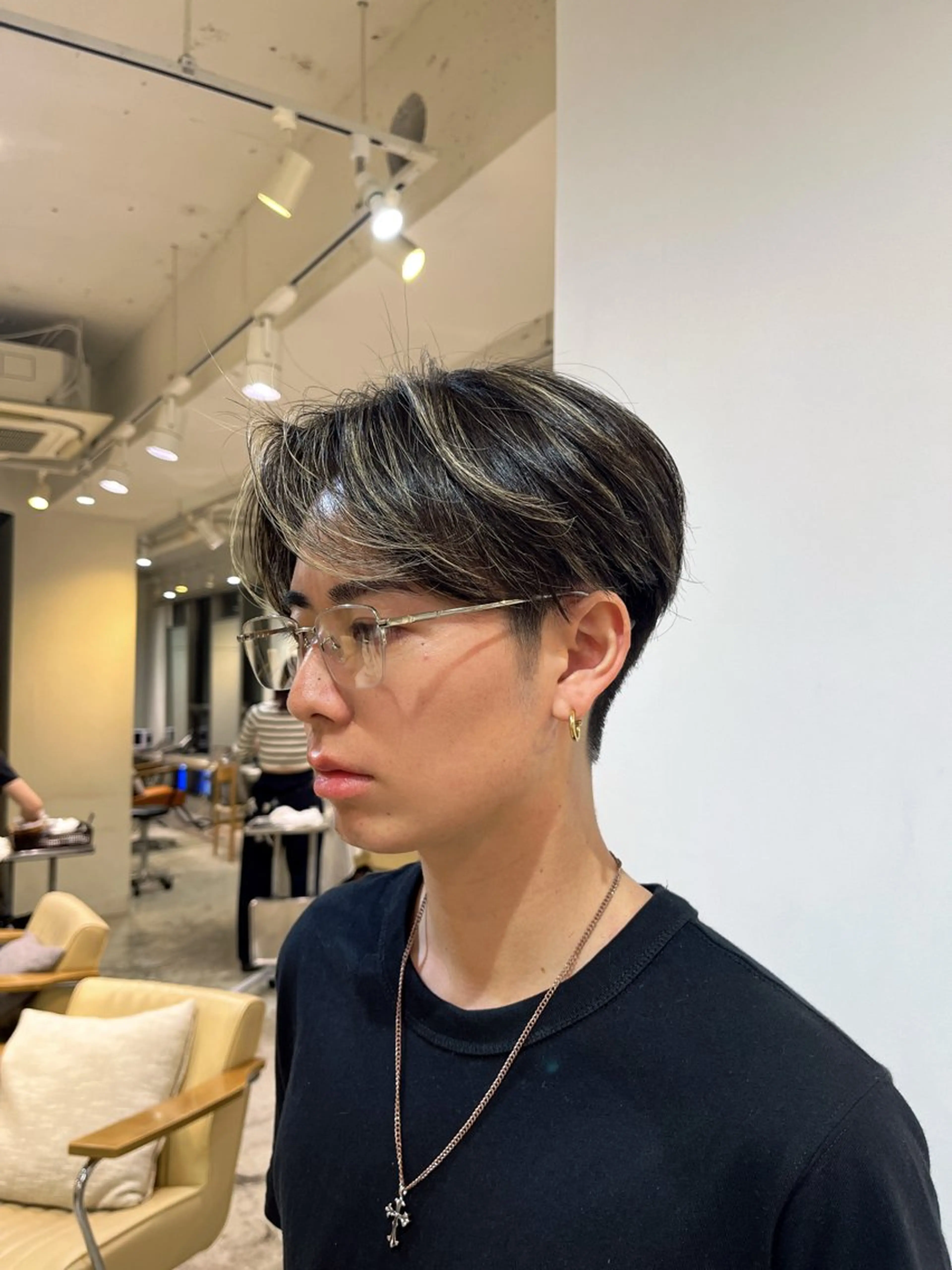 ショート メンズ カット トリートメント センターパート職人 柏/メンズ/ ハルキのヘアスタイル