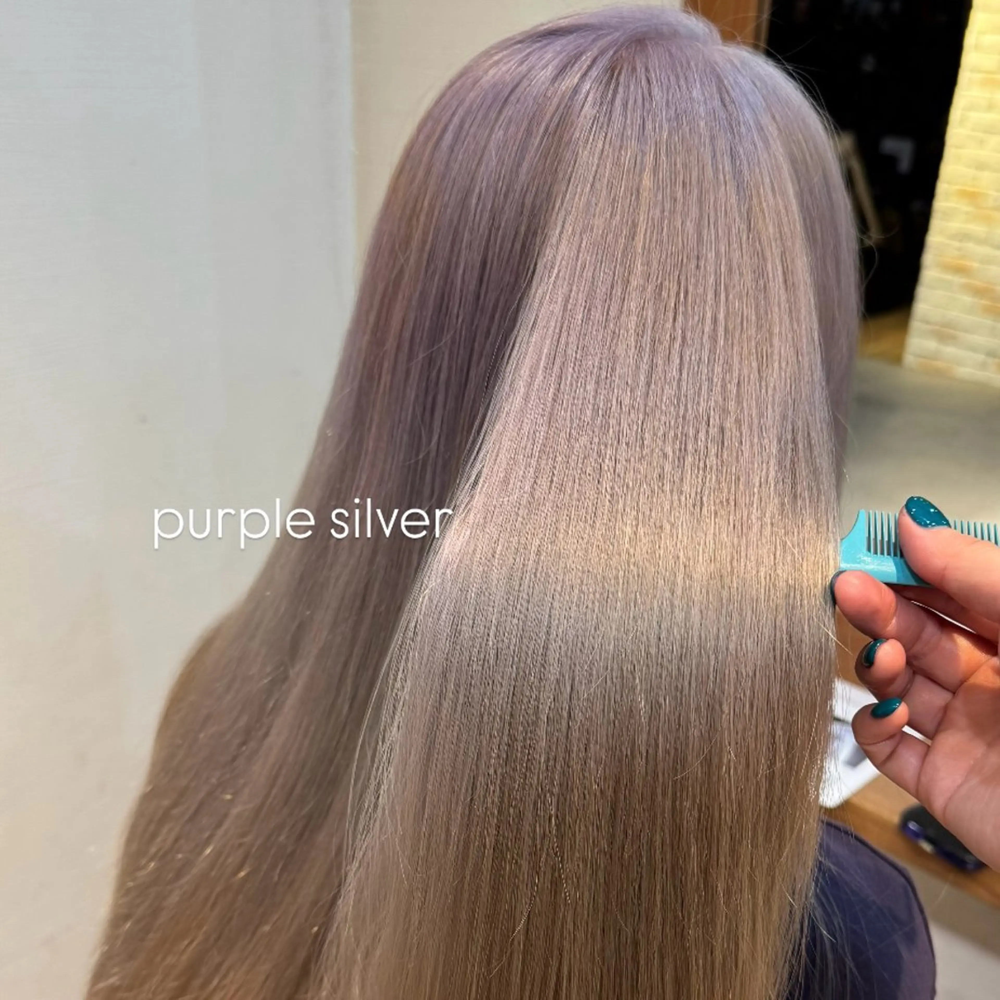 カラー ブリーチ シルバー Revie  hair所属・Hiyori/透明感 /ボブ/矢場町のヘアスタイル