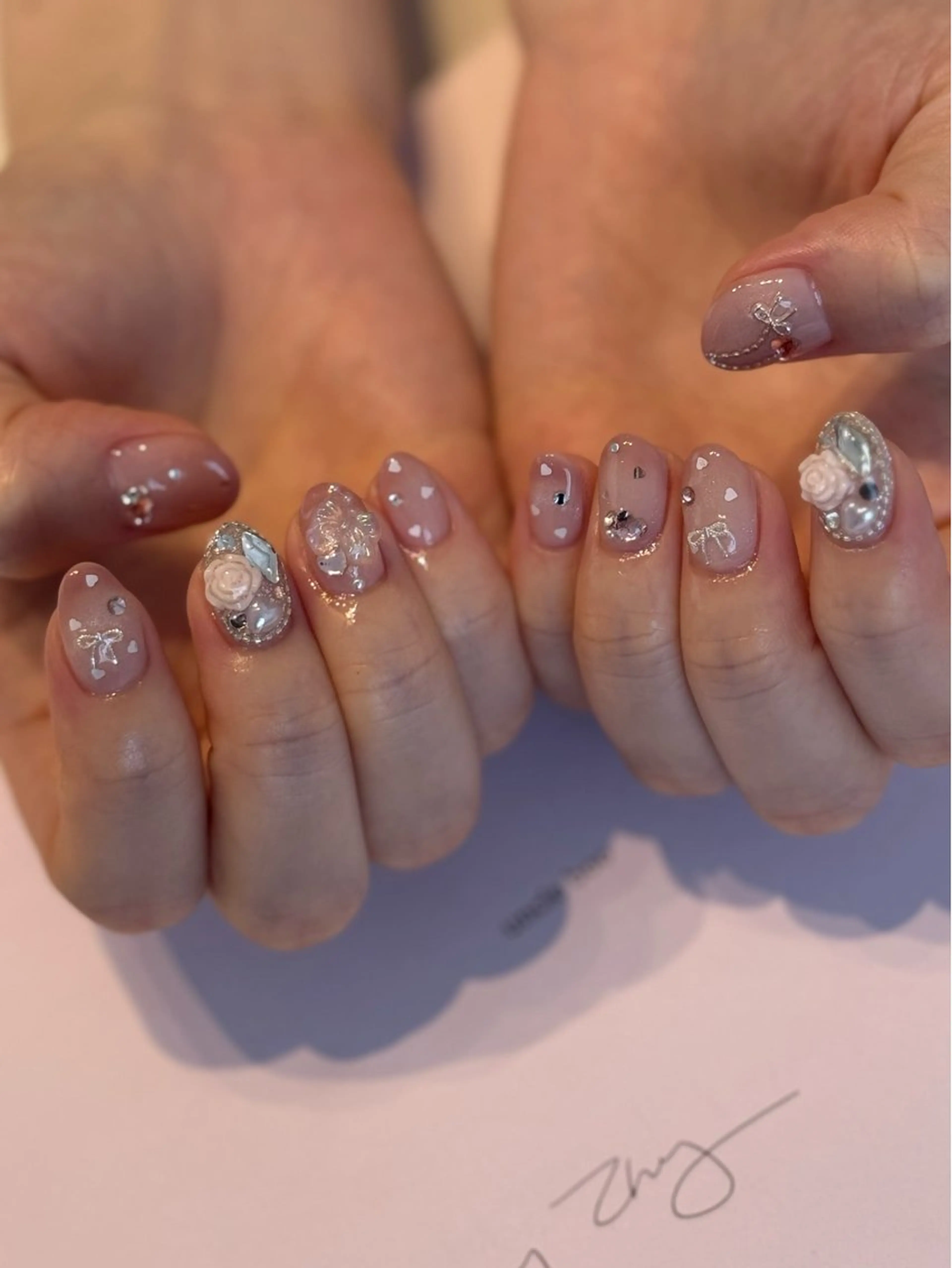 ショート Erina 南越谷のネイルデザイン