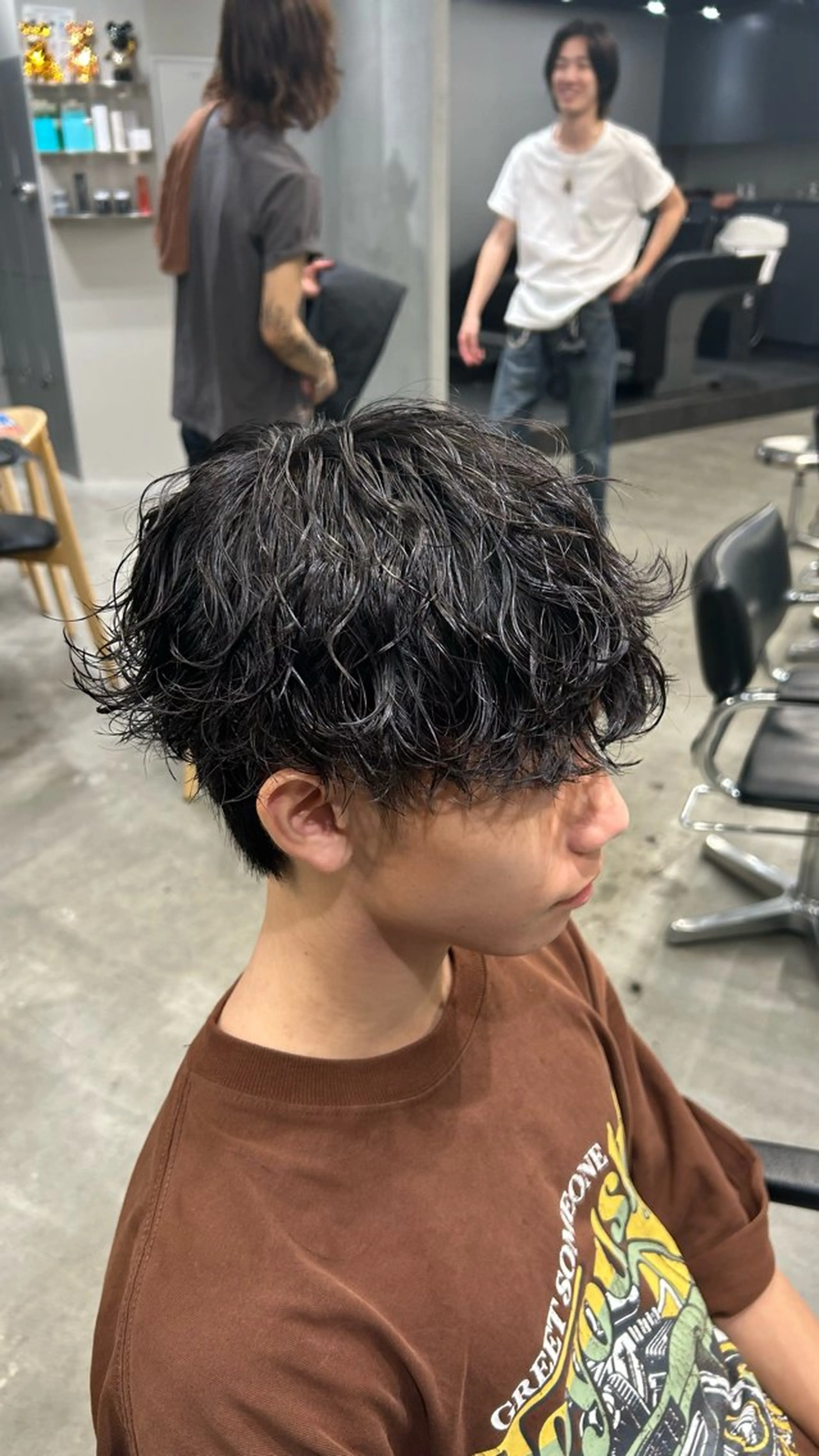 パーマ メンズ 藤平海音/fifth PARKのヘアスタイル