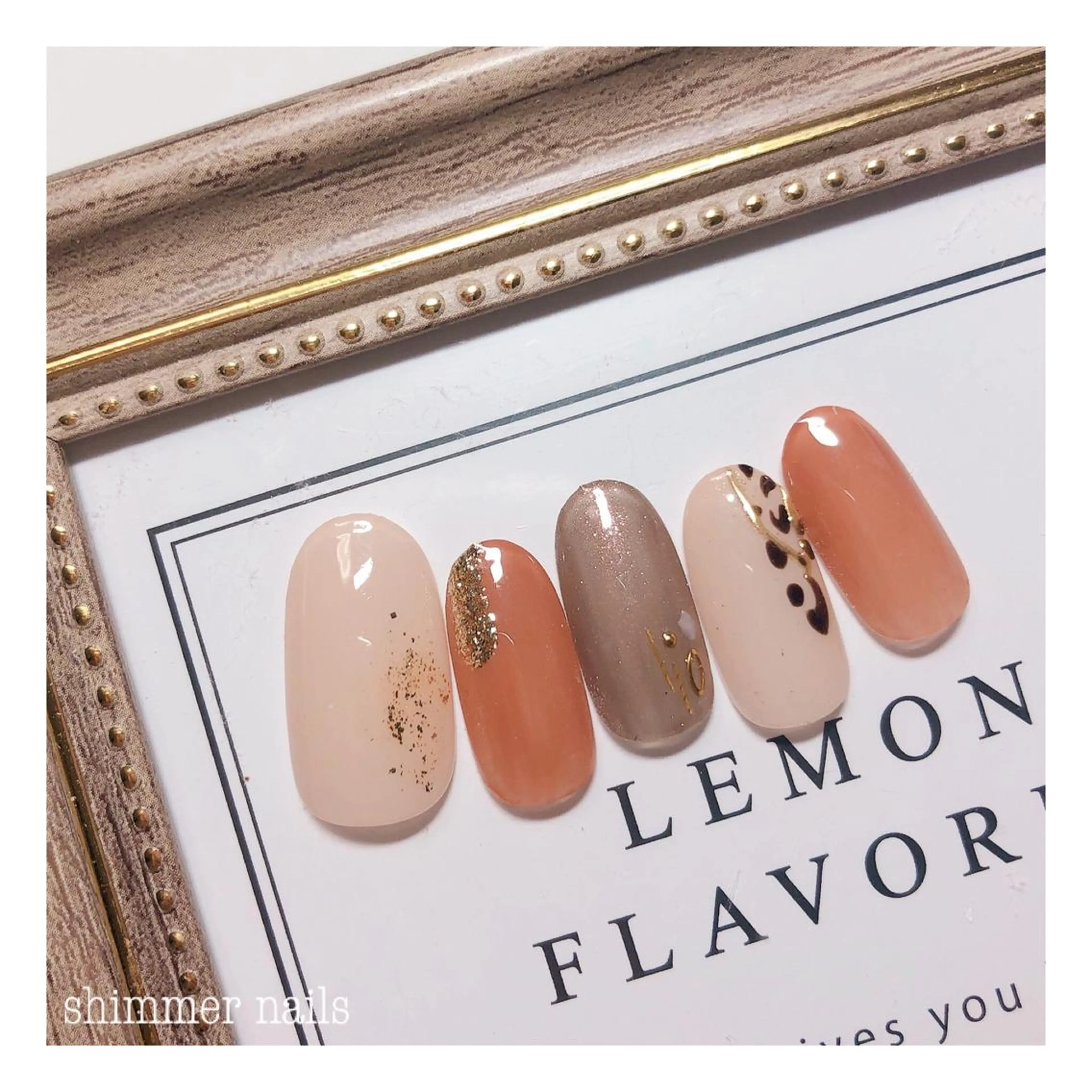 ネイル アニマル柄 ハンドネイル shimmer nailsのネイルデザイン