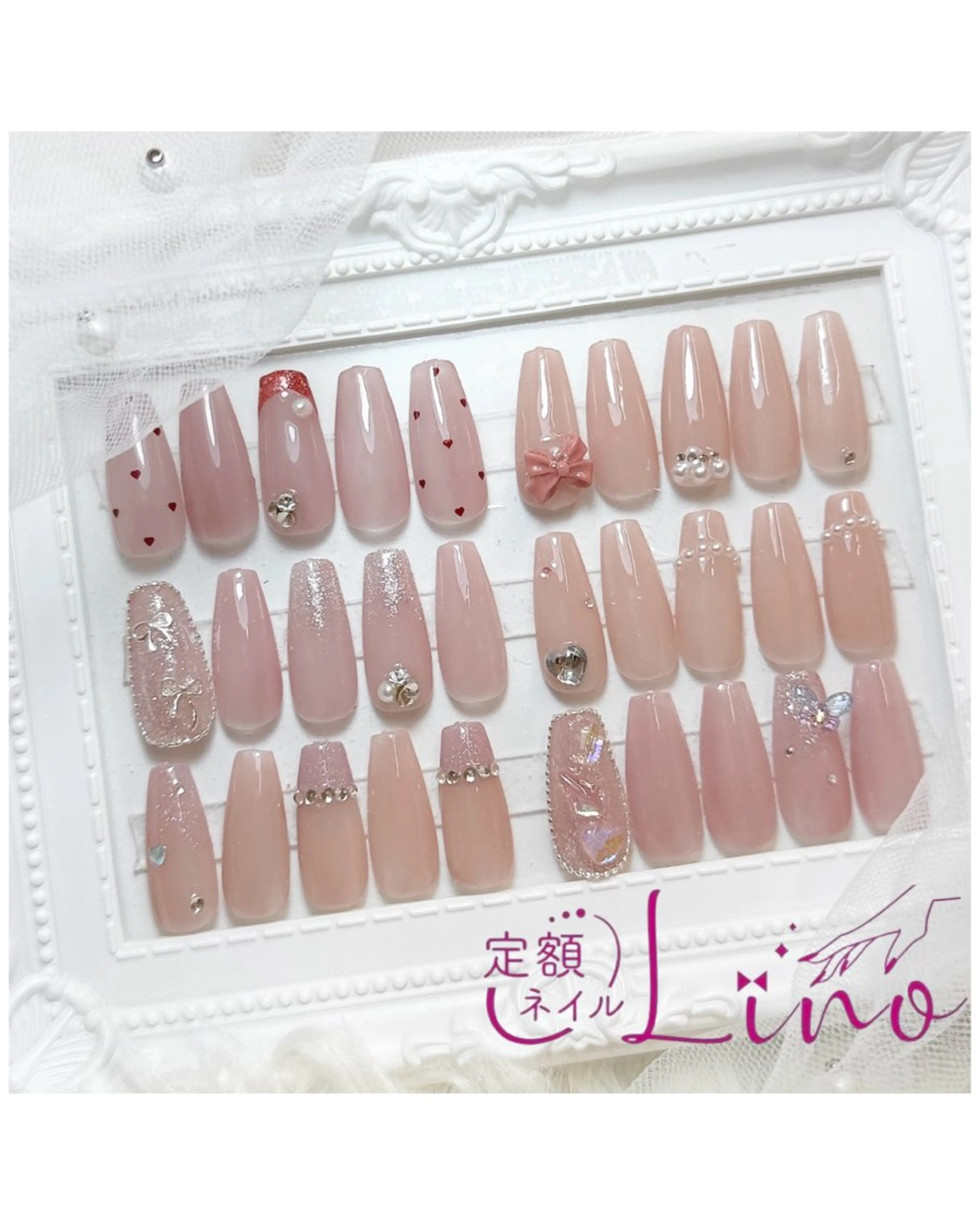 ネイル 定額ネイルLino 岡山表町のネイルデザイン