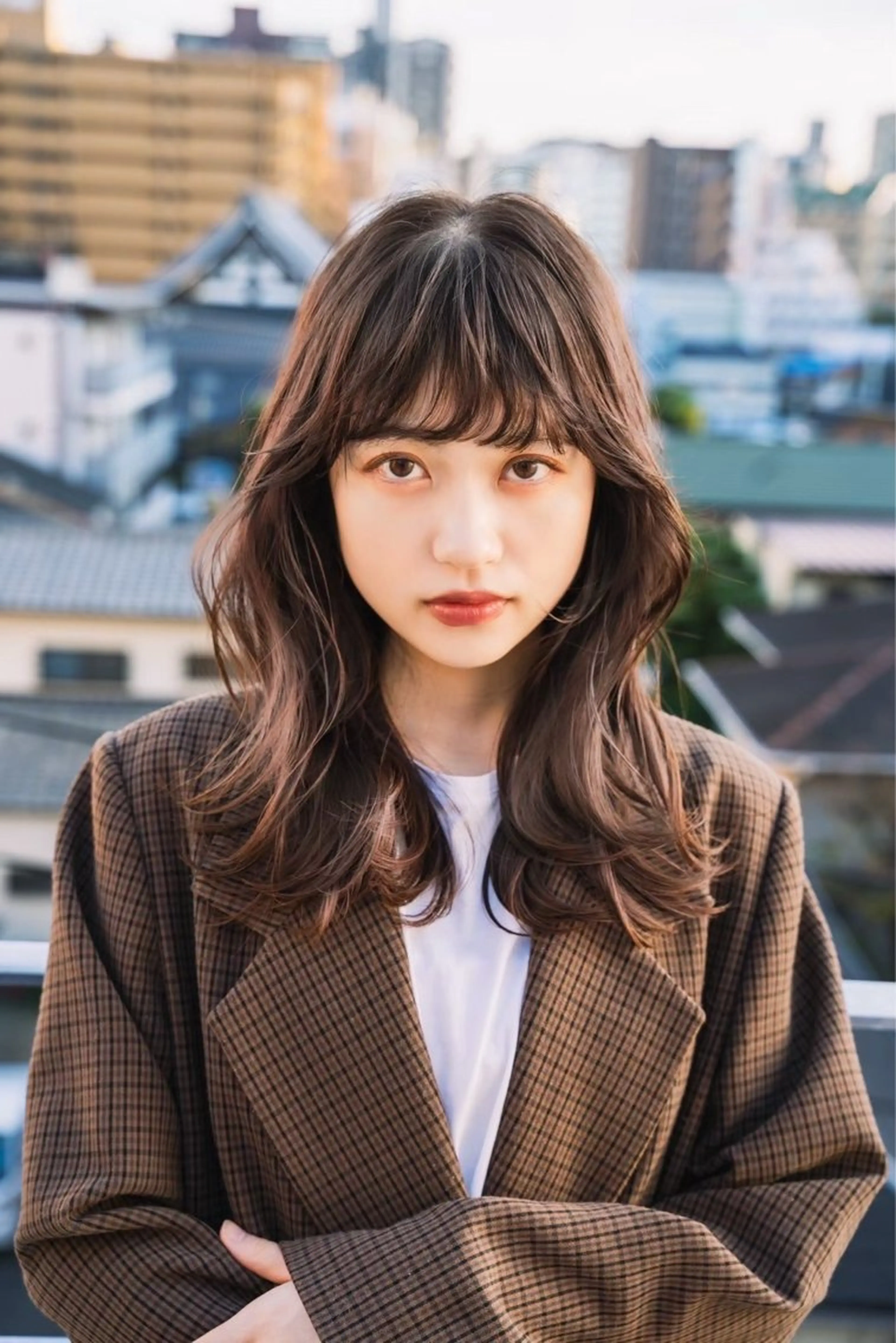 ミディアム カラー ベージュカラー ブリーチ ブラウンカラー チョコレートブラウン 透明感カラー ✨髪質改善 縮毛矯正 艶髪 立川 コウキ✨のヘアスタイル