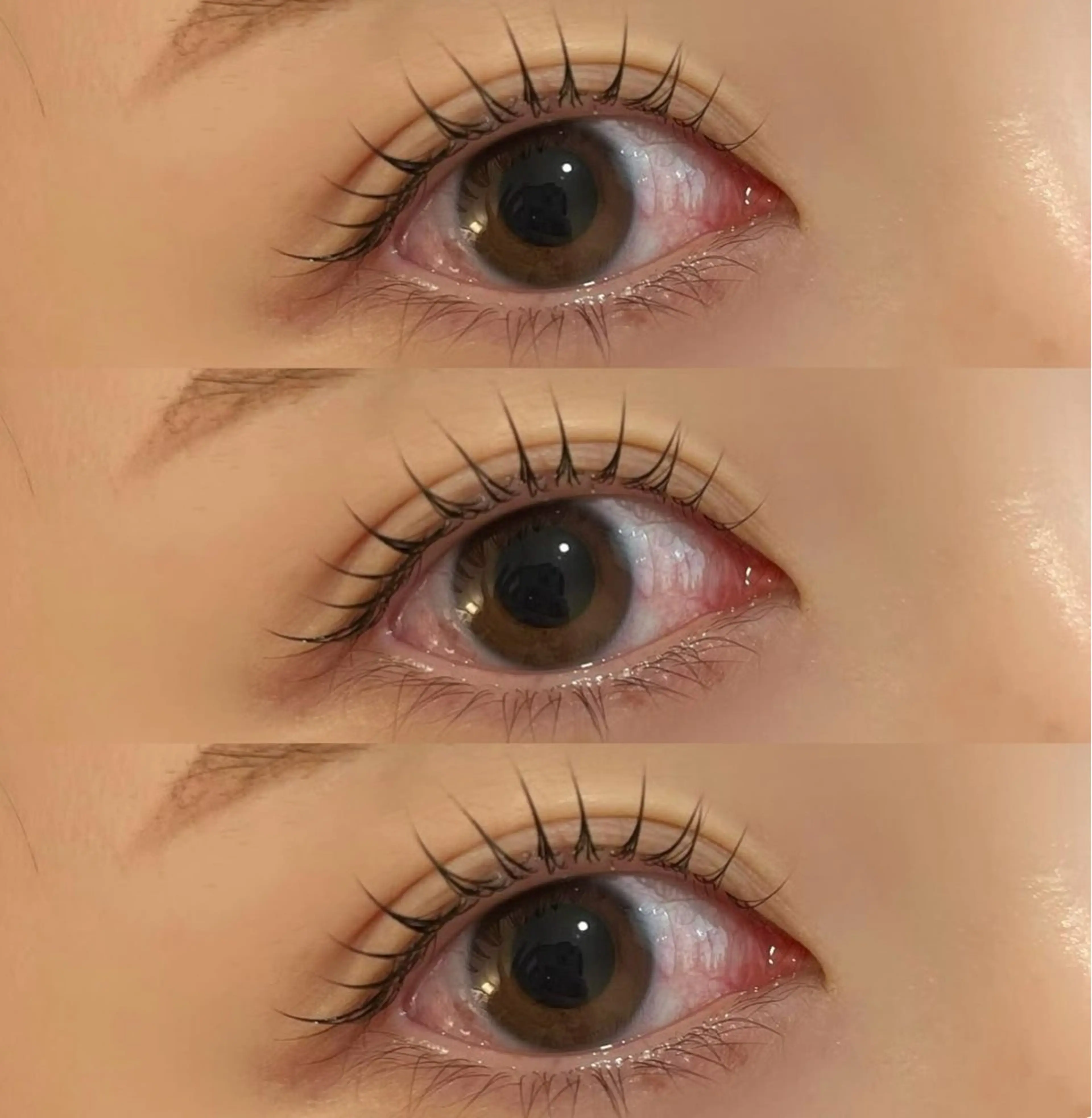 マツエク・マツパ hiyori /透明 感ピンク/ラベンダーのマツエク・マツパデザイン