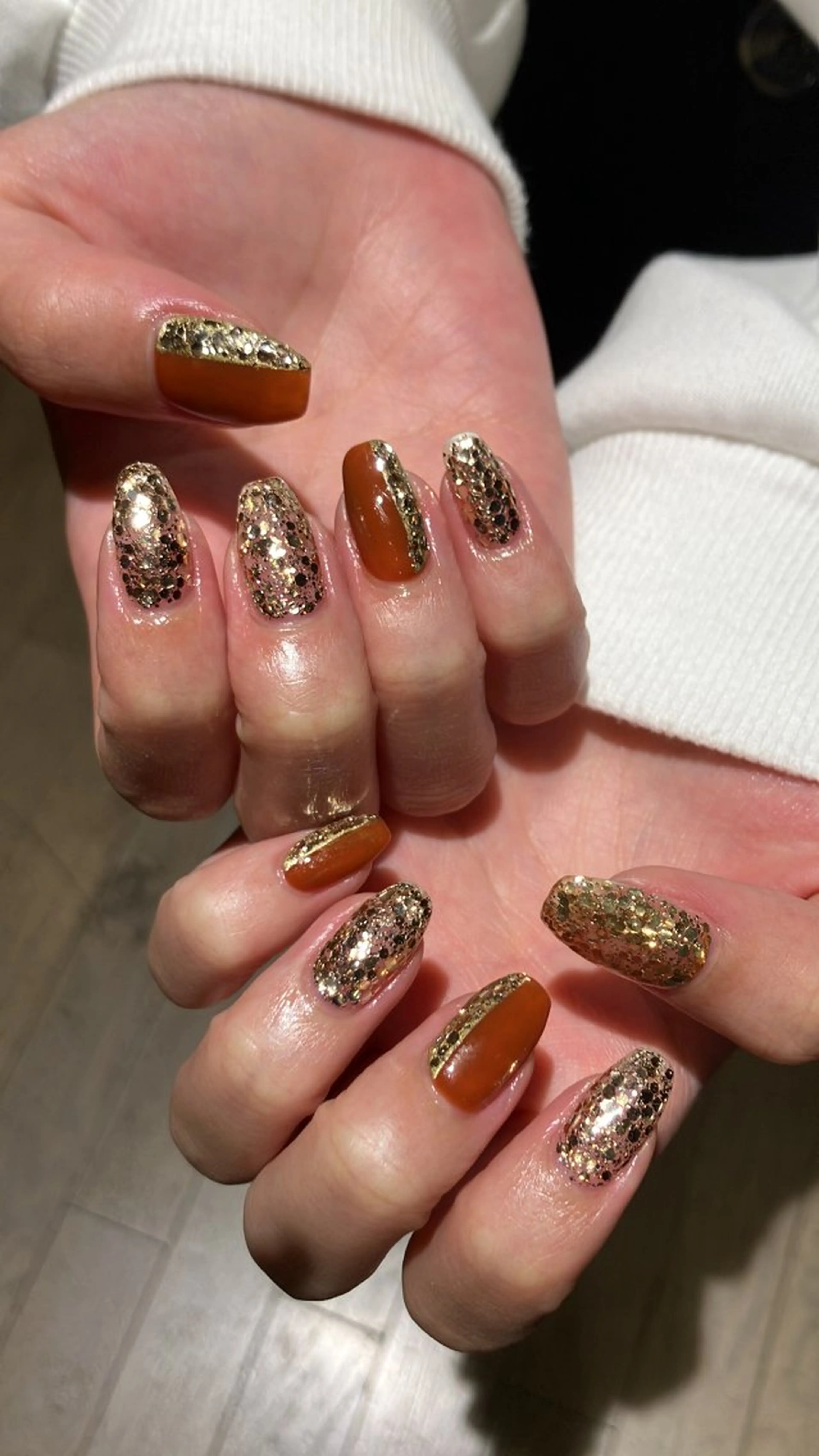 ネイル シンプルネイル ハンドネイル たまプラーザ ANZUのネイルデザイン