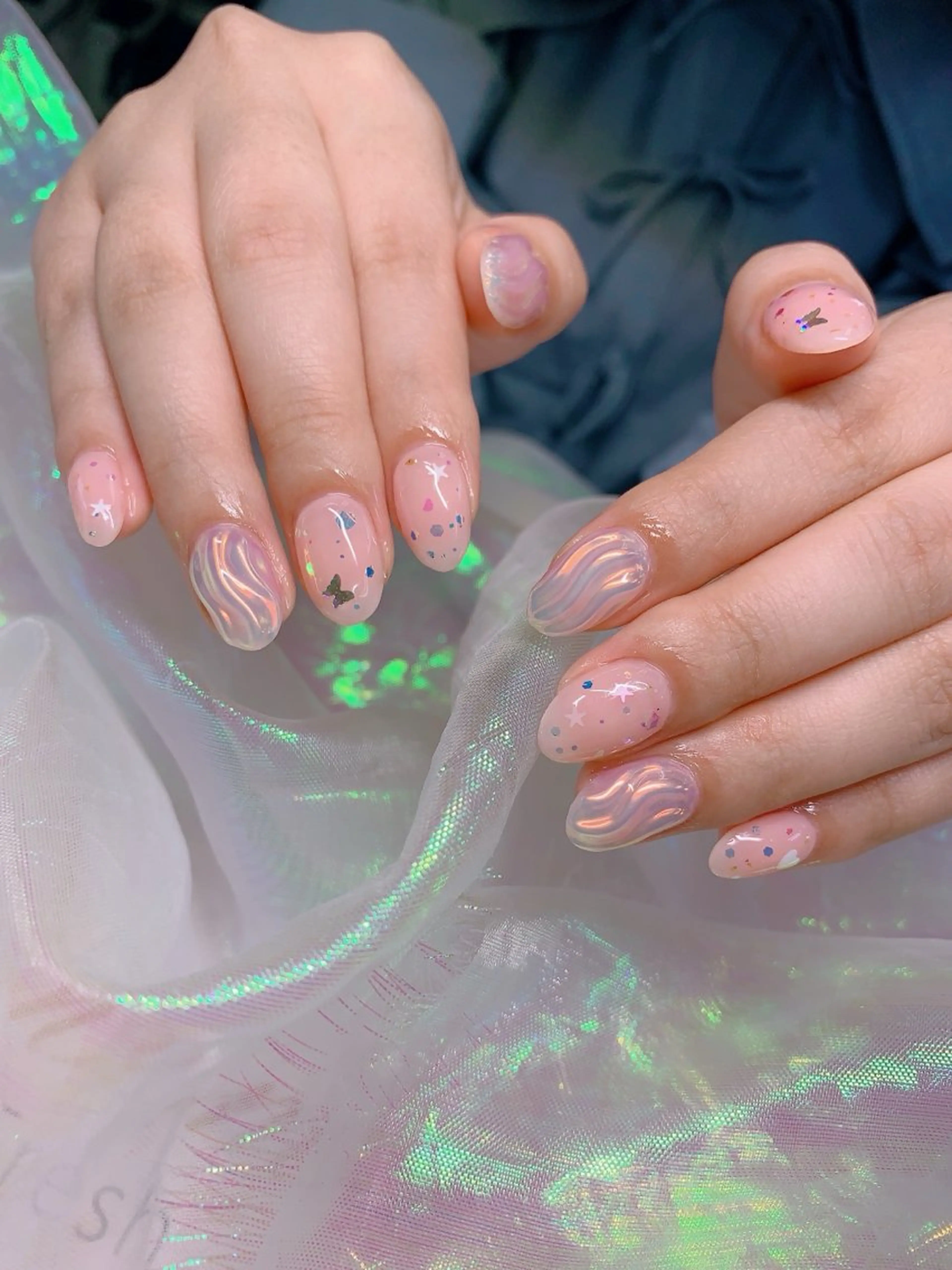 ネイル アートネイル クリアネイル フラッシュネイル フットネイル フレンチネイル インフィニティ ネイルサロンのネイルデザイン