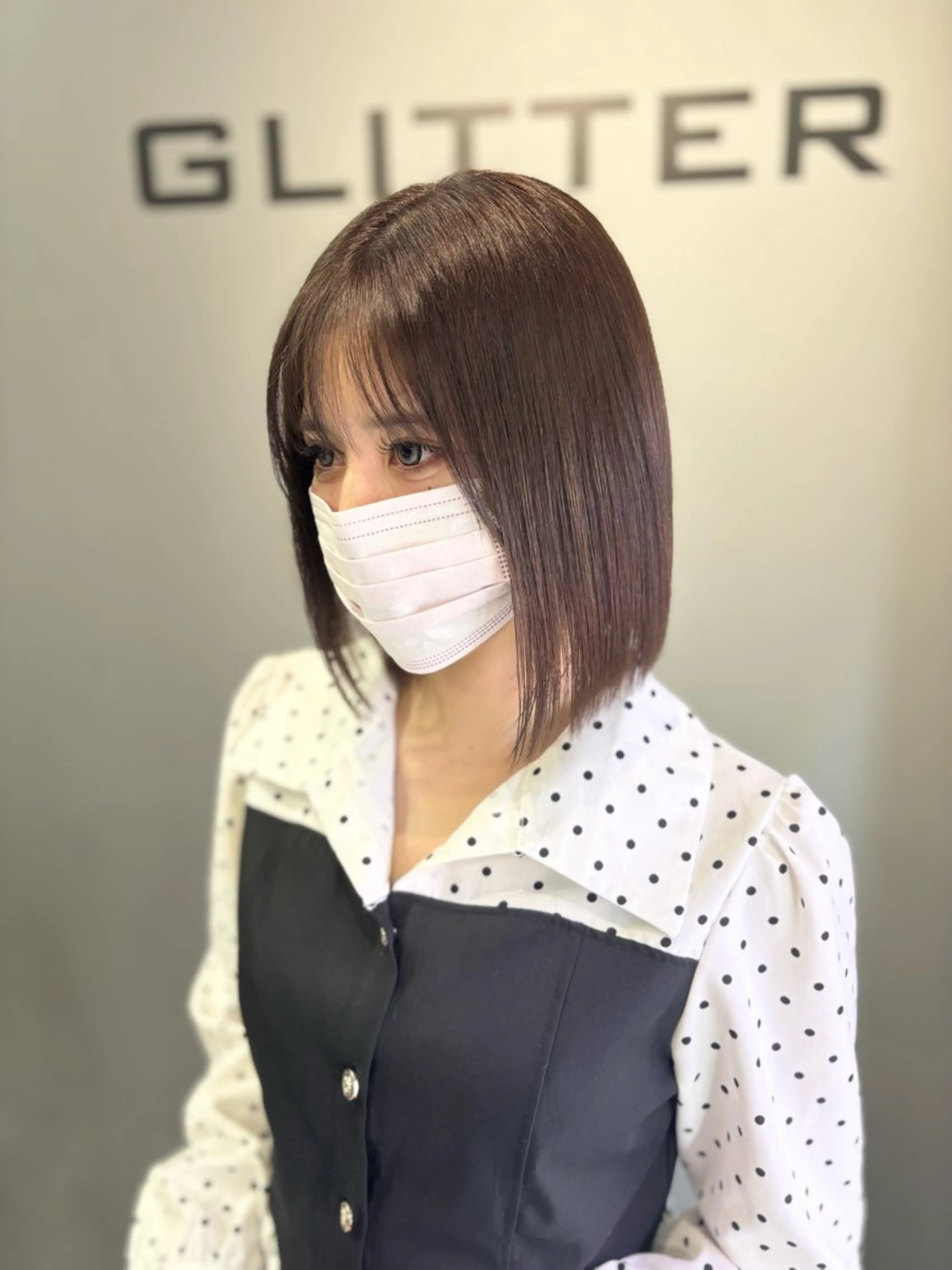 ショート カラー ブラウンカラー チョコレートブラウン カット ヘアカラー ✂︎GLITTER ✂︎Yuu✂︎のヘアスタイル