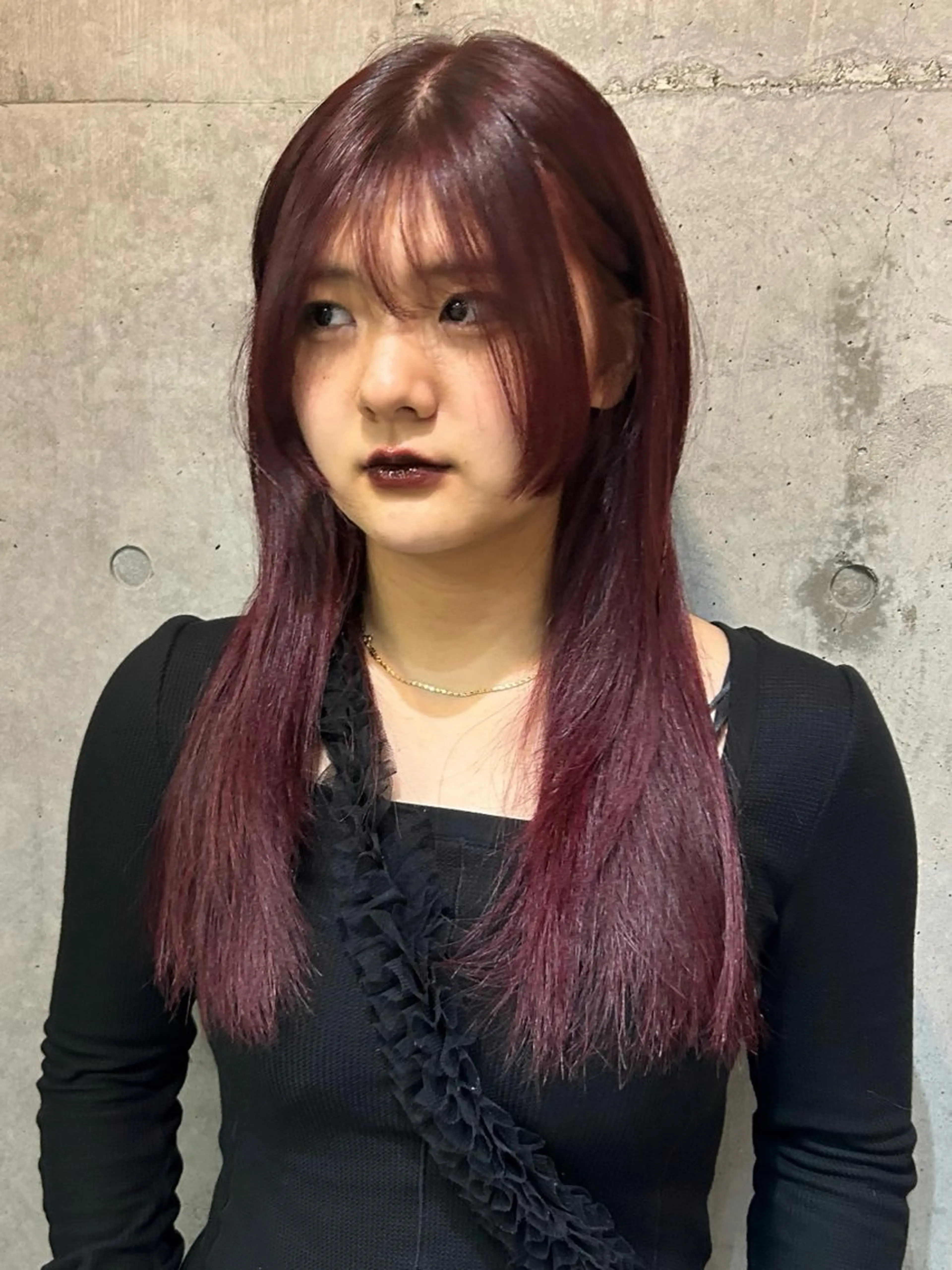 ロング カラー ブリーチ ブリーチなしカラー 韓国ヘア/ボブ/レ イヤー/ EMIRIのヘアスタイル