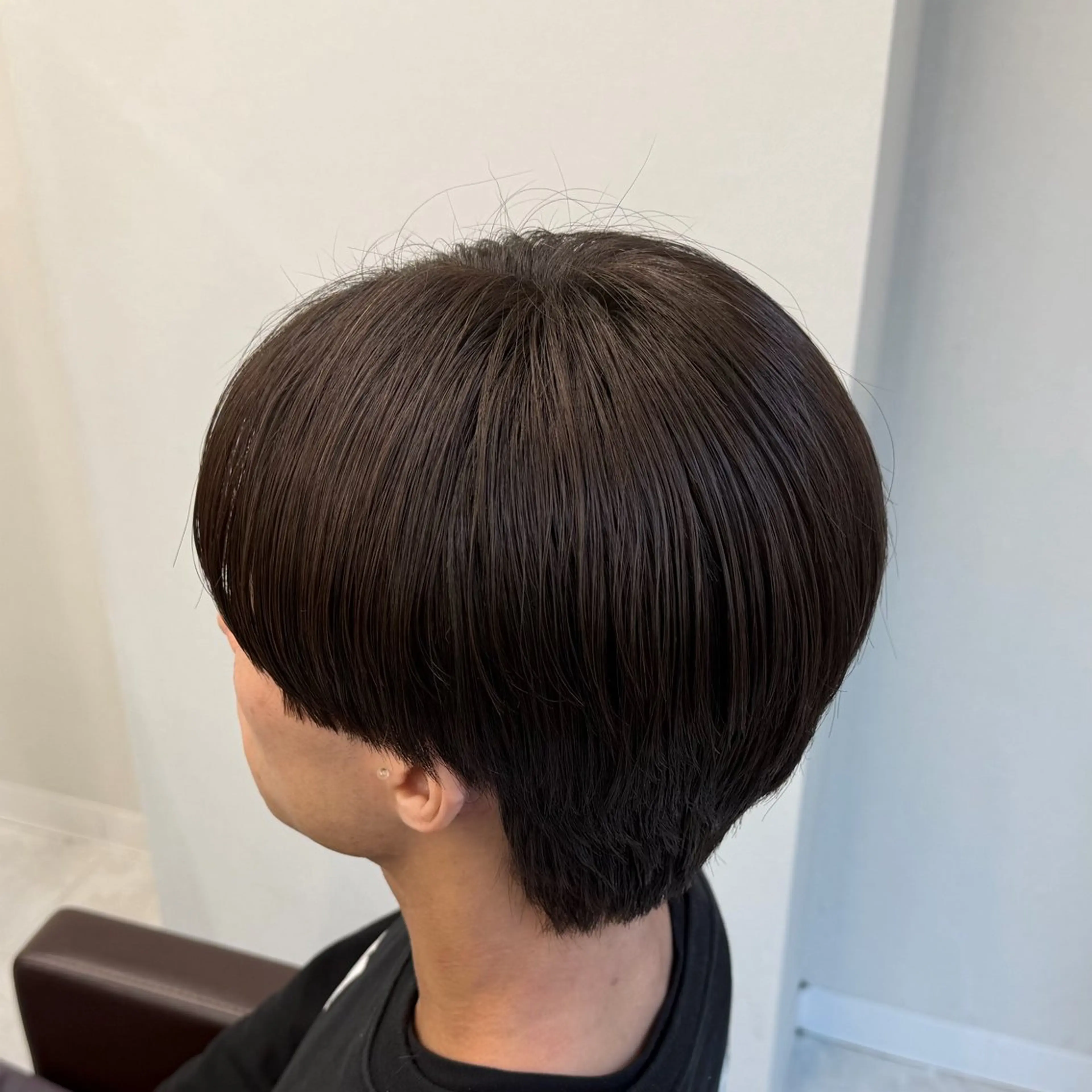 ショート メンズ 縮毛矯正 ウルフ/毛流れ/ アイロン風/AOTOのヘアスタイル