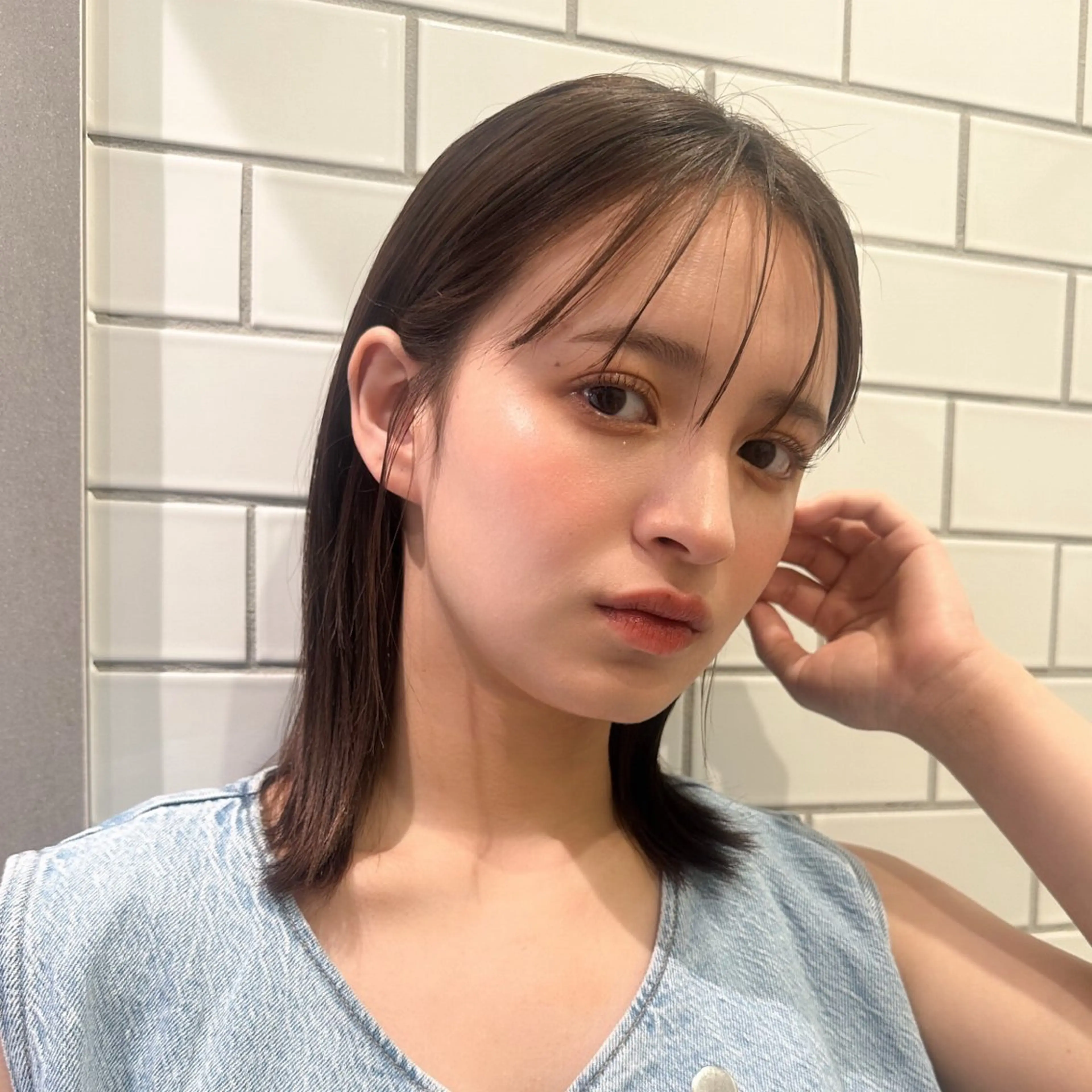 🩵【ご新規様】⭐️伸ばしてる方におすすめ/ボブ/ミディアムカット＋高保湿ナノスチームトリートメント:超音波アイロンの写真