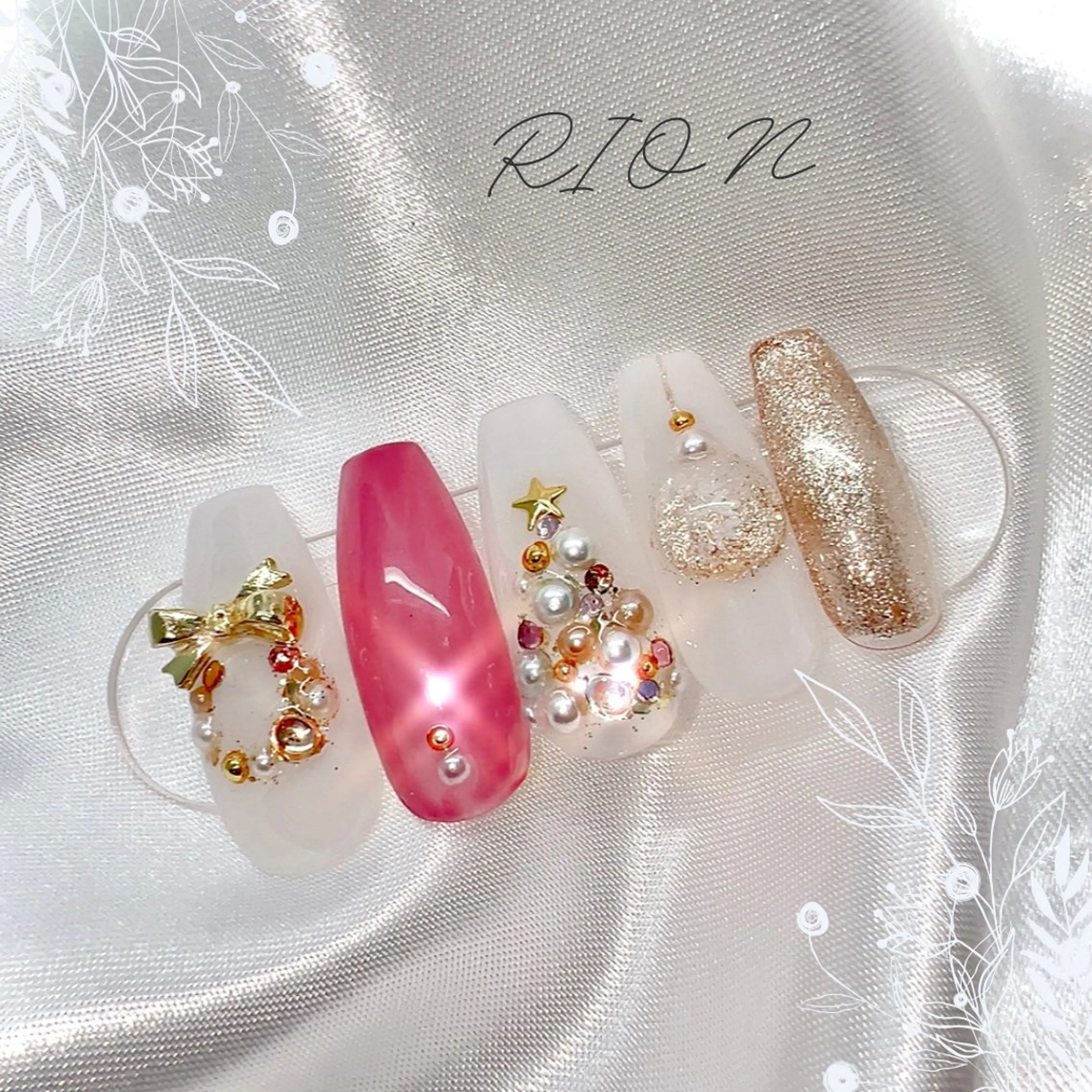 ネイル 冬ネイル クリスマス 加藤 恵のネイルデザイン