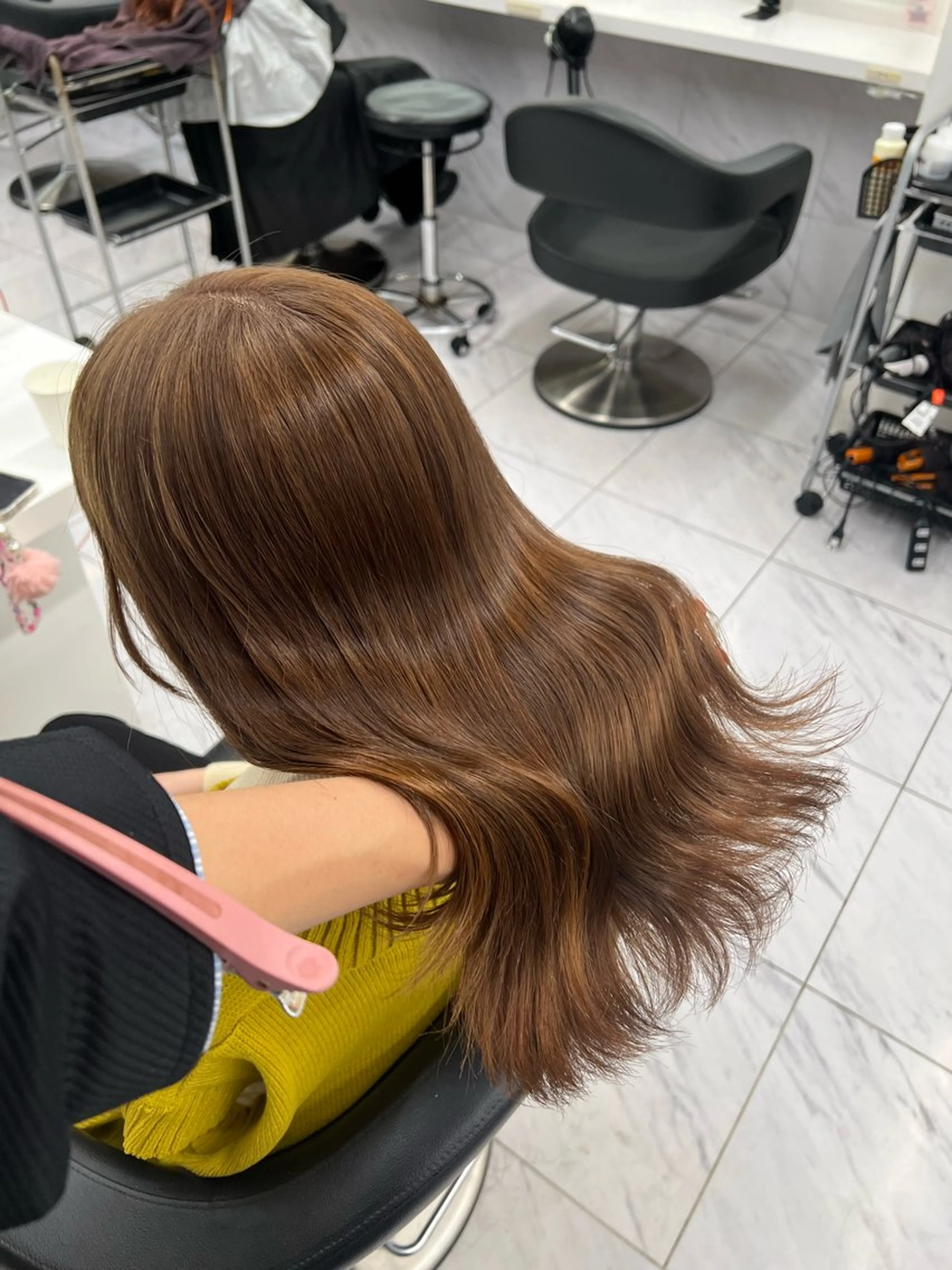 セミロング カラー カット ヘアカラー 韓国レイヤーカット /REIのヘアスタイル