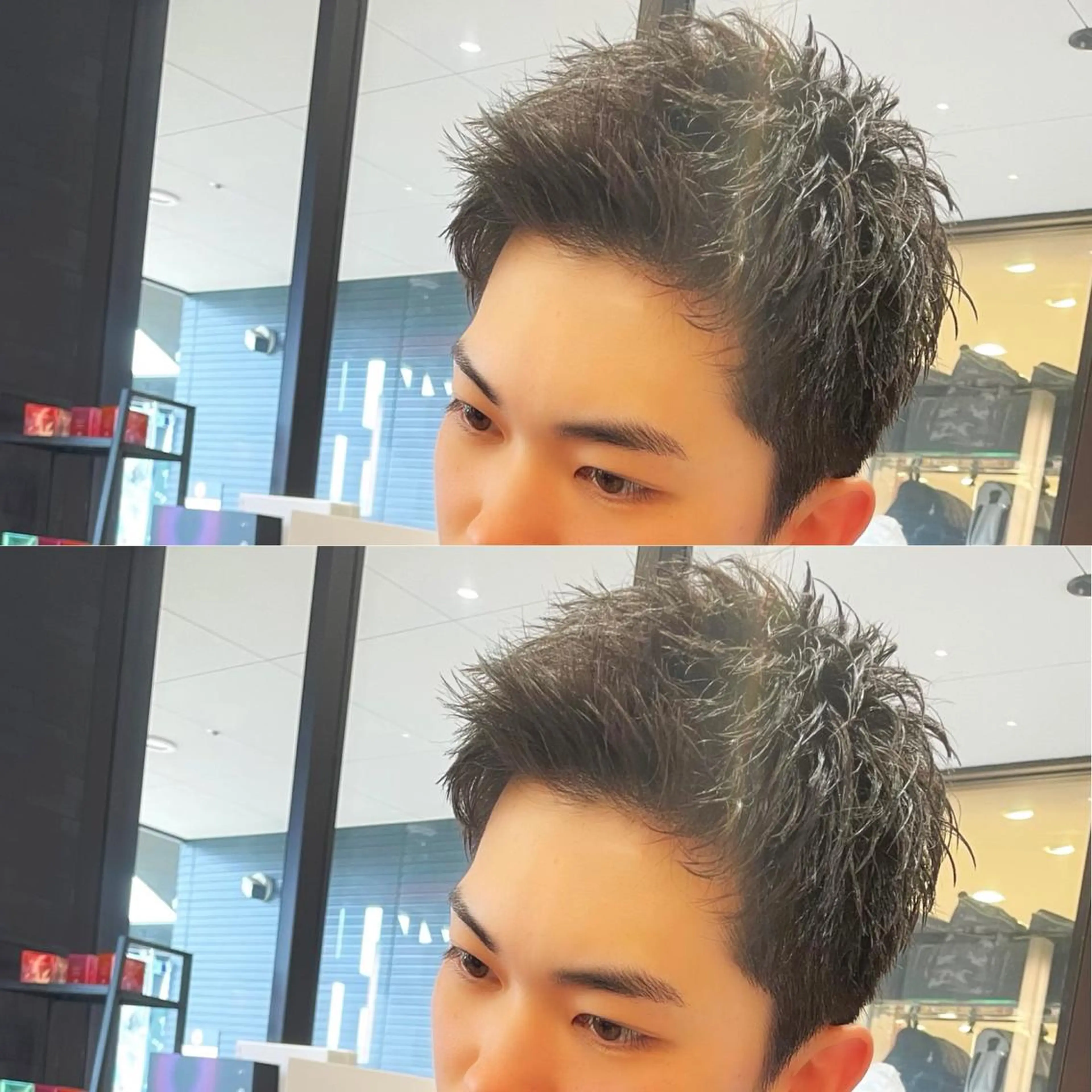 ショート パーマ メンズ メンズパーマ ツーブロック ショートヘア ニュアンスパーマ カット メンズヘア特化 崎田 成人のヘアスタイル