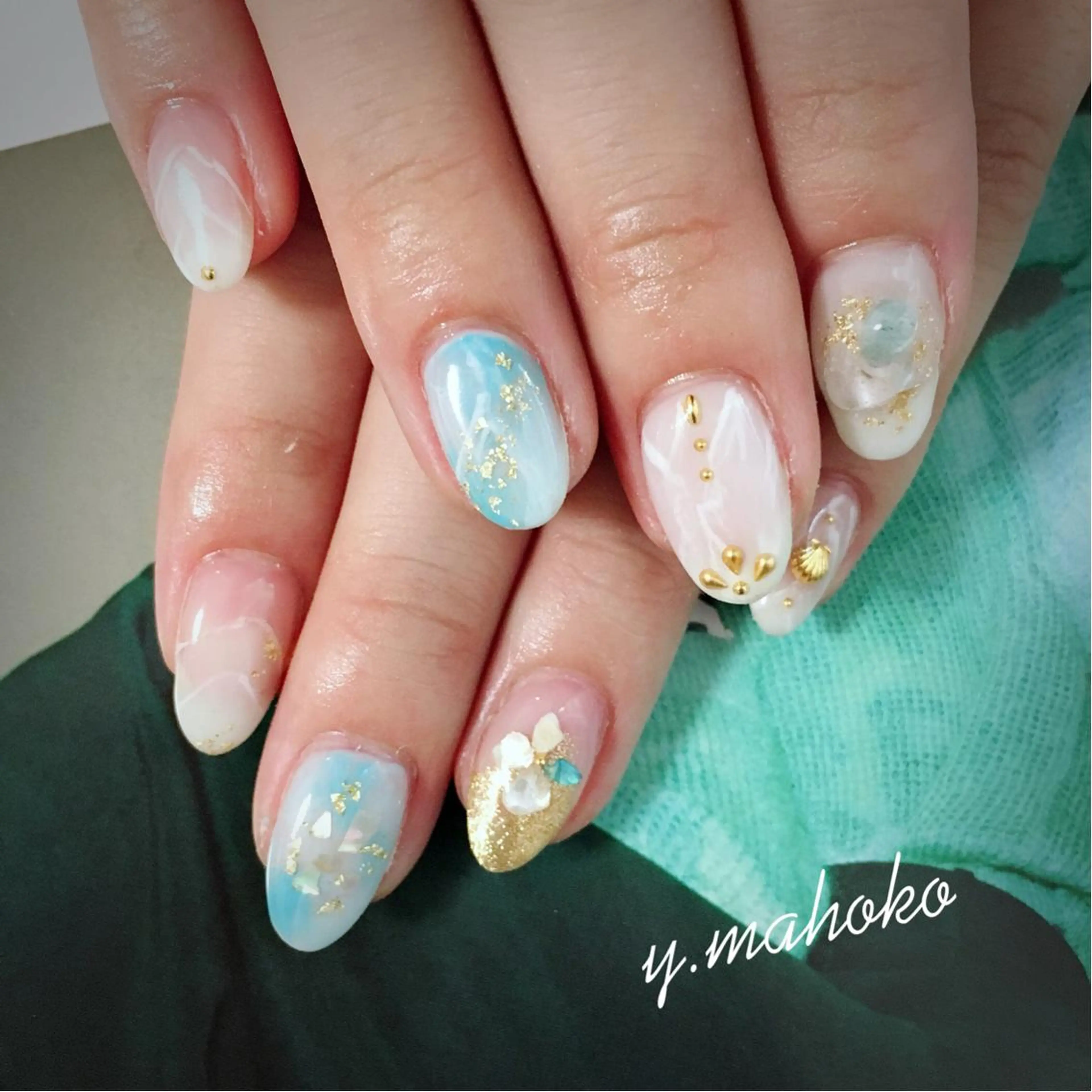 ネイル She nail studio 原宿所属・パラジェル有/ スカルプ/mahoのネイルデザイン