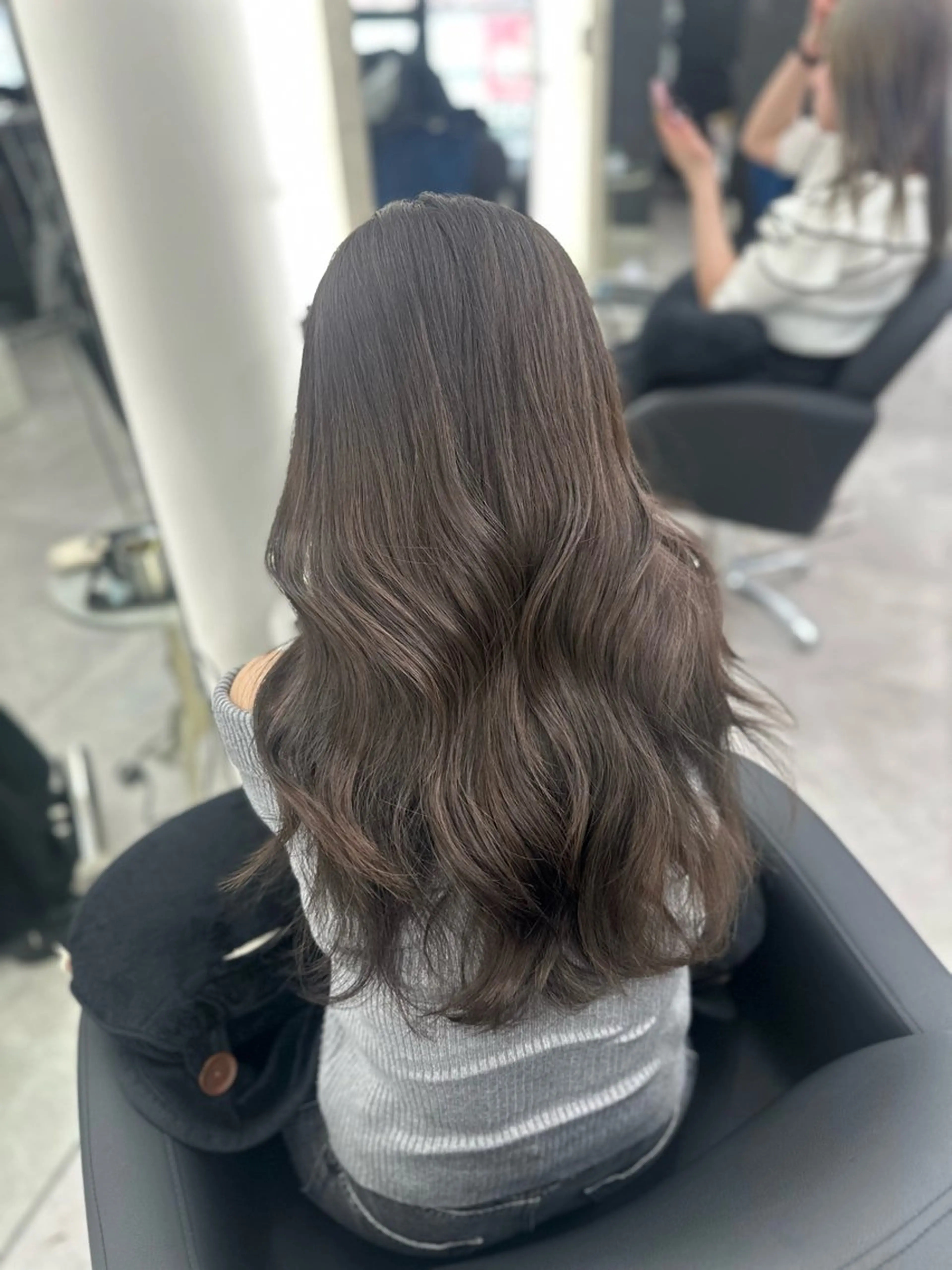 ロング 縮毛矯正/艶カラー /髪質改善/なんばのヘアスタイル