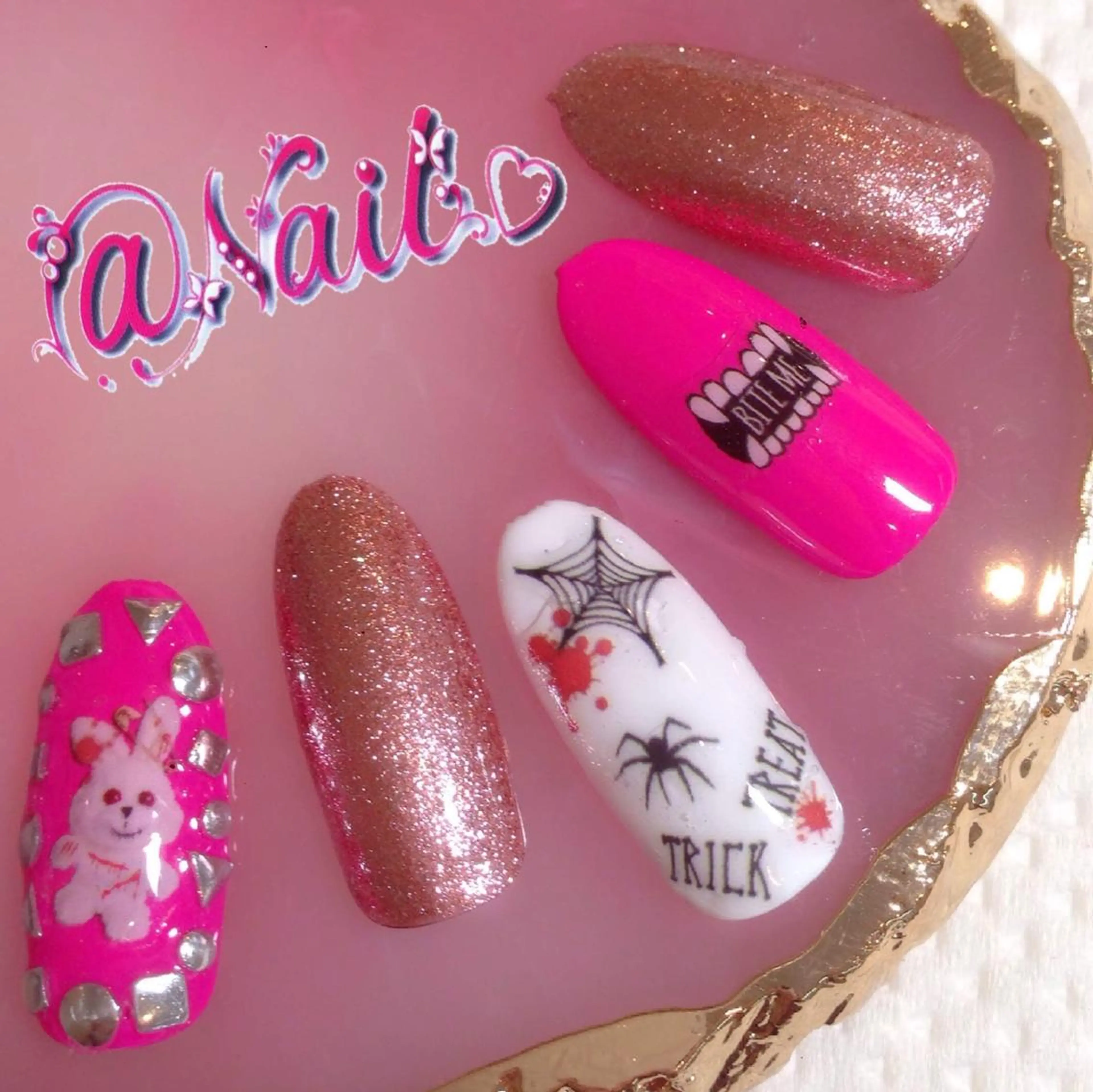 ネイル ネイルチップ 小尾 栞のネイルデザイン