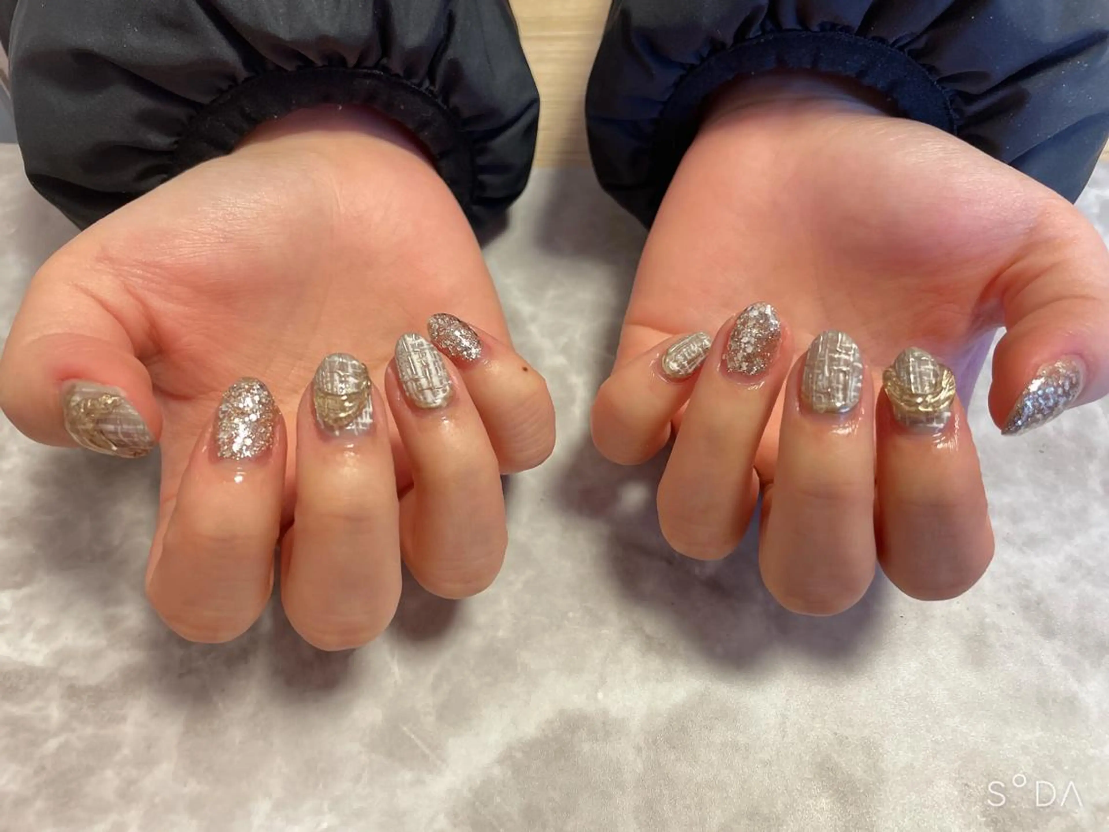 ネイル ミラーネイル ニュアンスネイル ツイードネイル Nail salon Betty❤︎のネイルデザイン