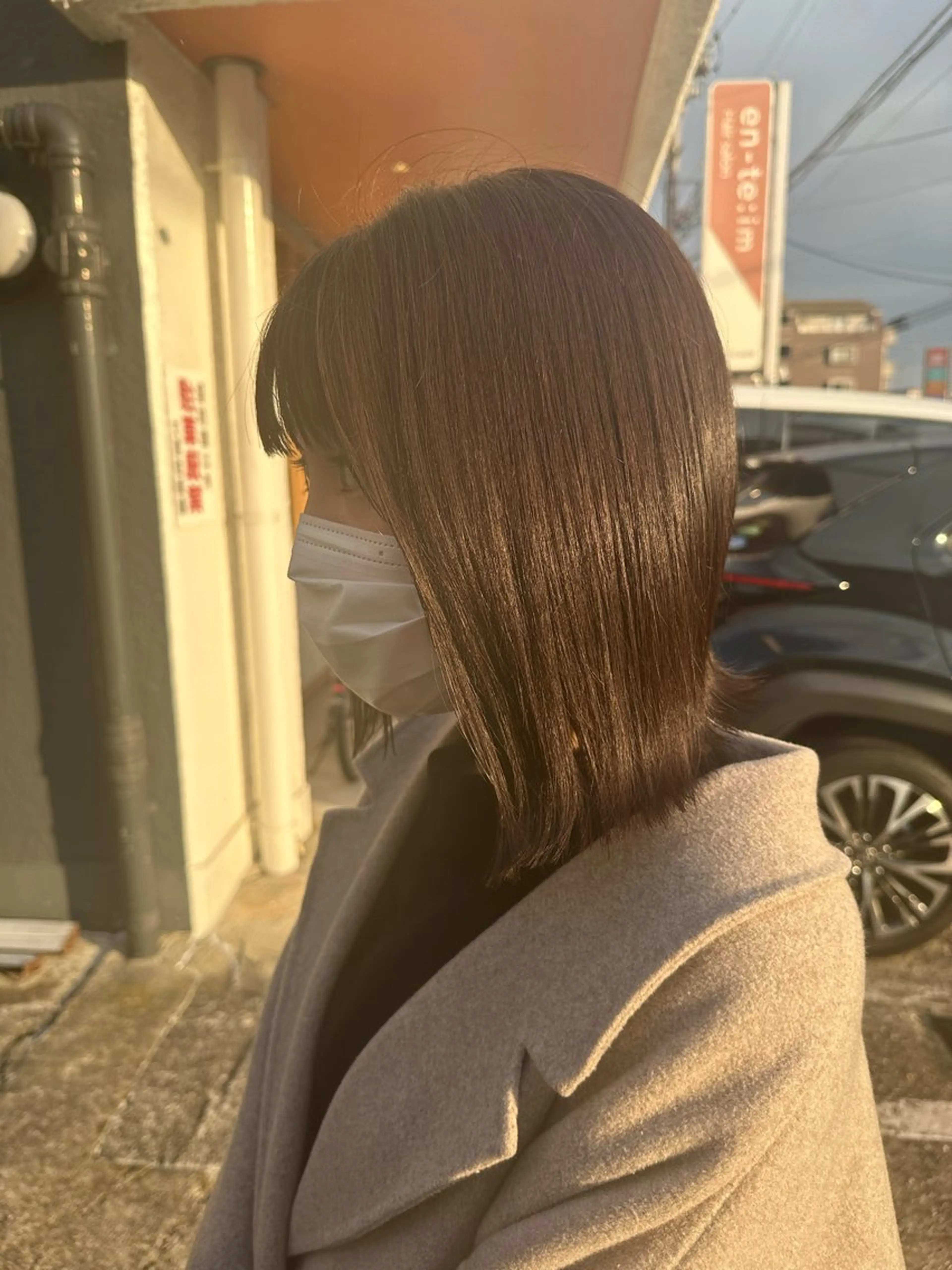 ミディアム 奧村 真奈のヘアスタイル