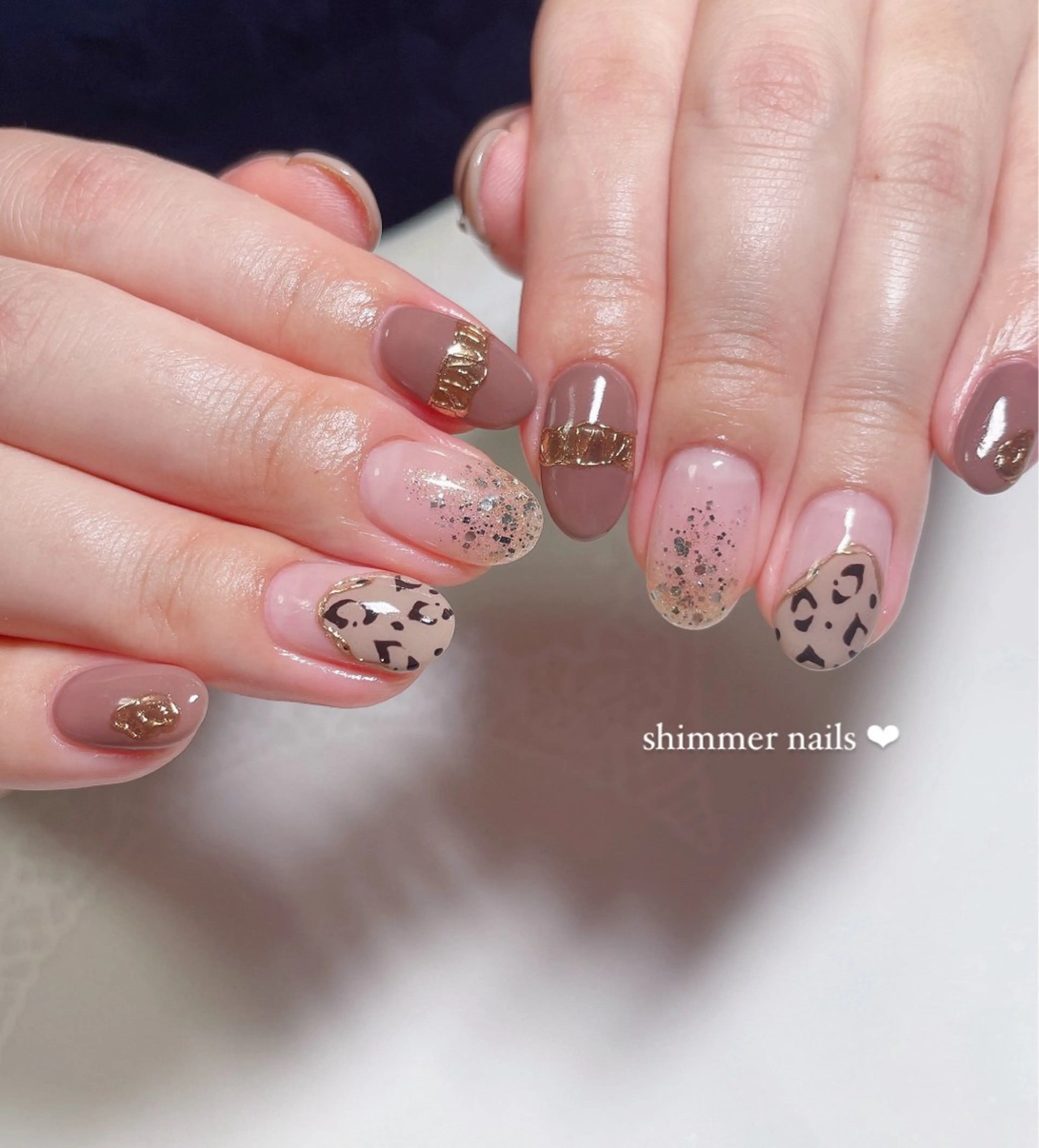 ネイル アニマル柄 shimmer nailsのネイルデザイン