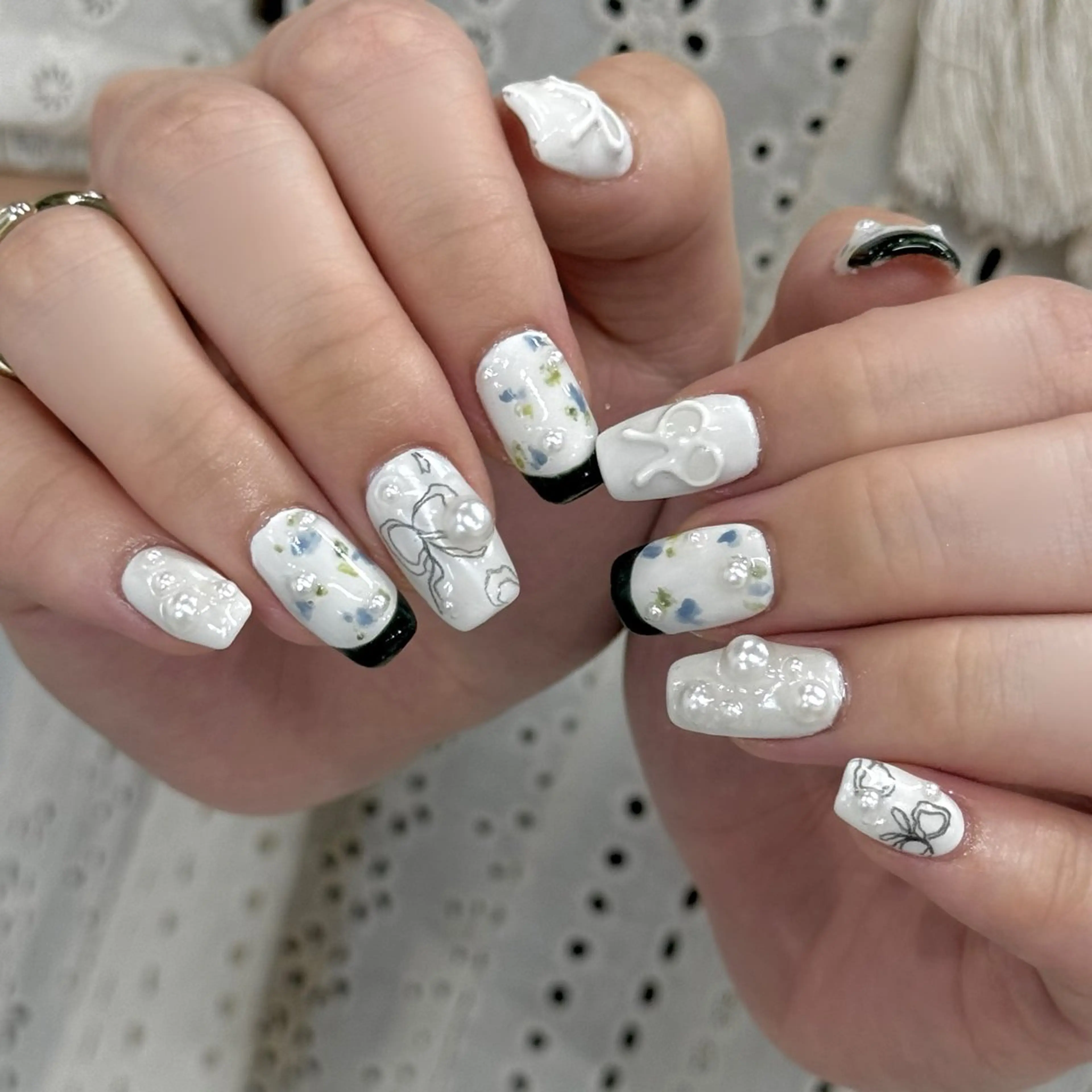 ネイル ガーリー ハンドネイル HARUKA ネイリスト福岡/薬院のネイルデザイン