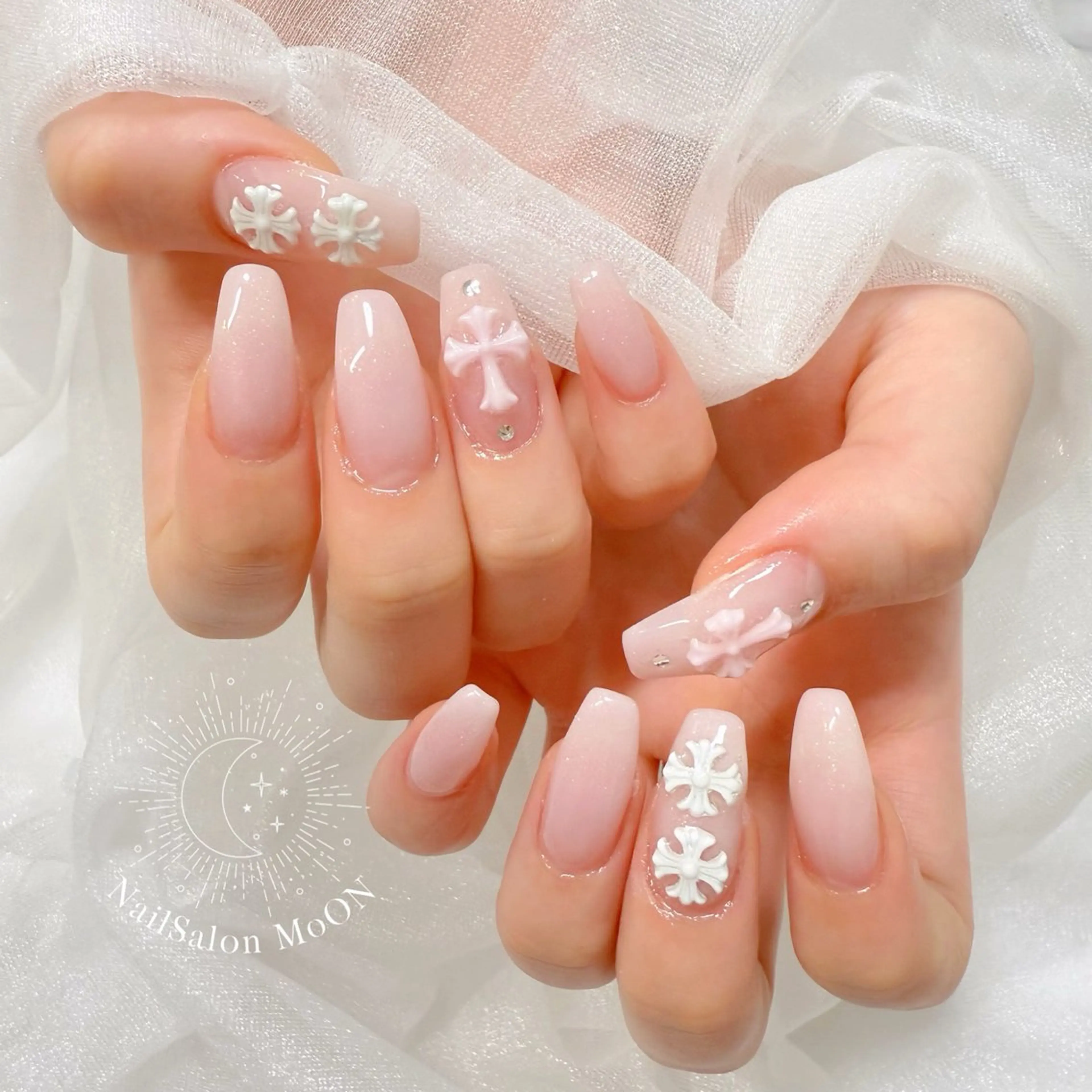 🌈オフなし【長さだし10本】＋4本アート（持ち込み🆗）の写真