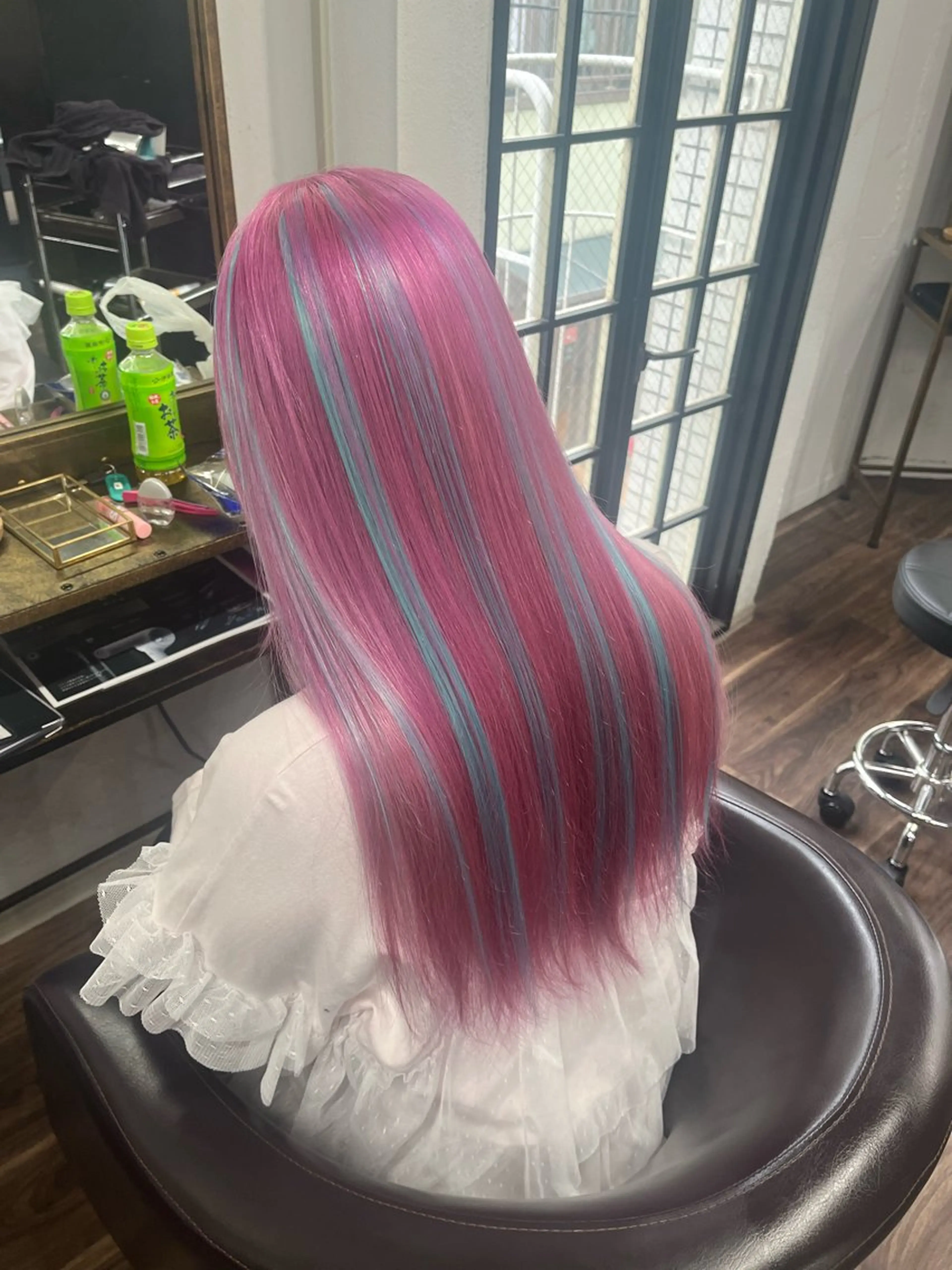 ロング カラー ヘアアレンジ カット エクステ 🩶【推しハイトーン 】yuzu🩶のヘアスタイル