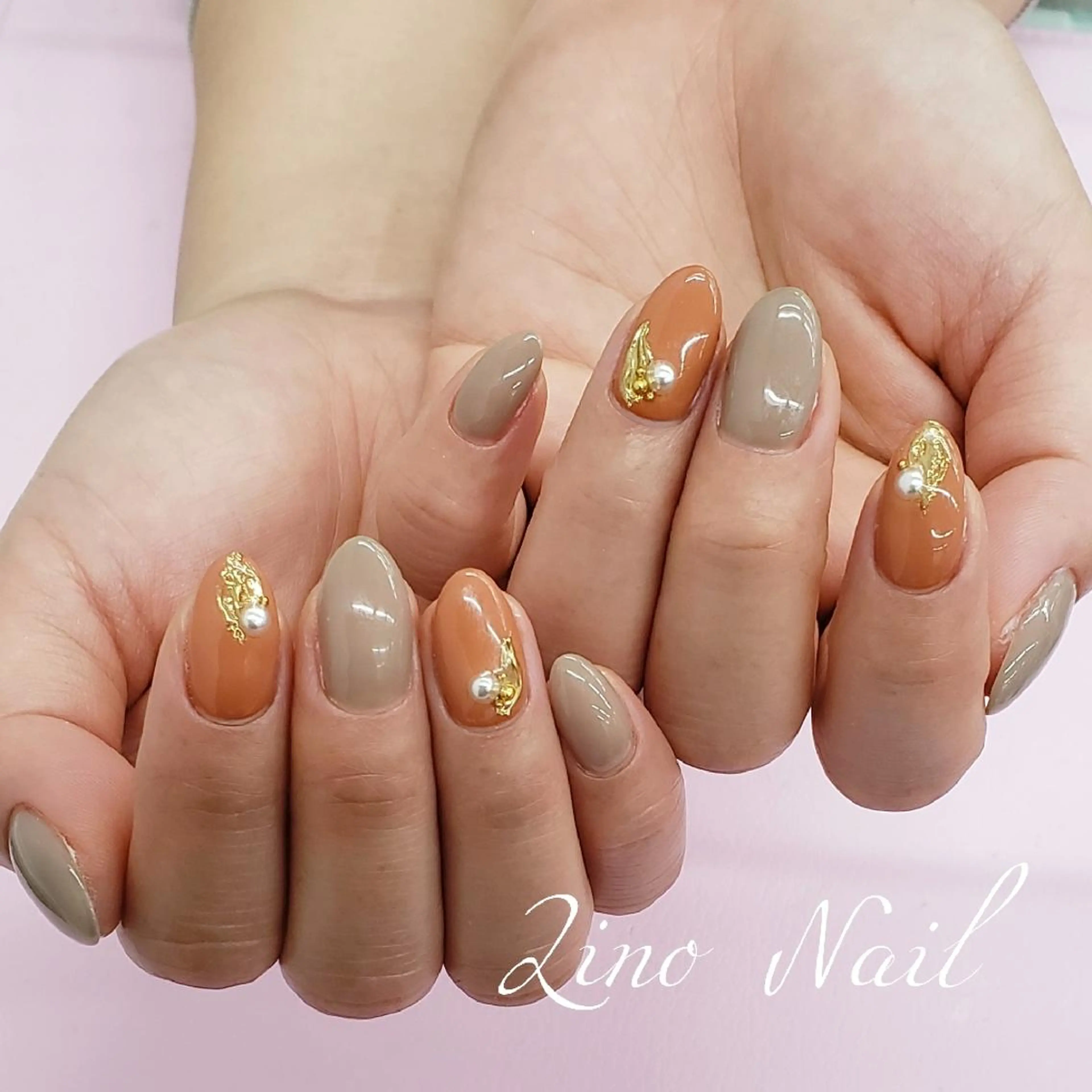 ネイル カジュアル ジェルネイル マットネイル ミラーネイル ニュアンスネイル ハンドネイル Lino Nailのネイルデザイン