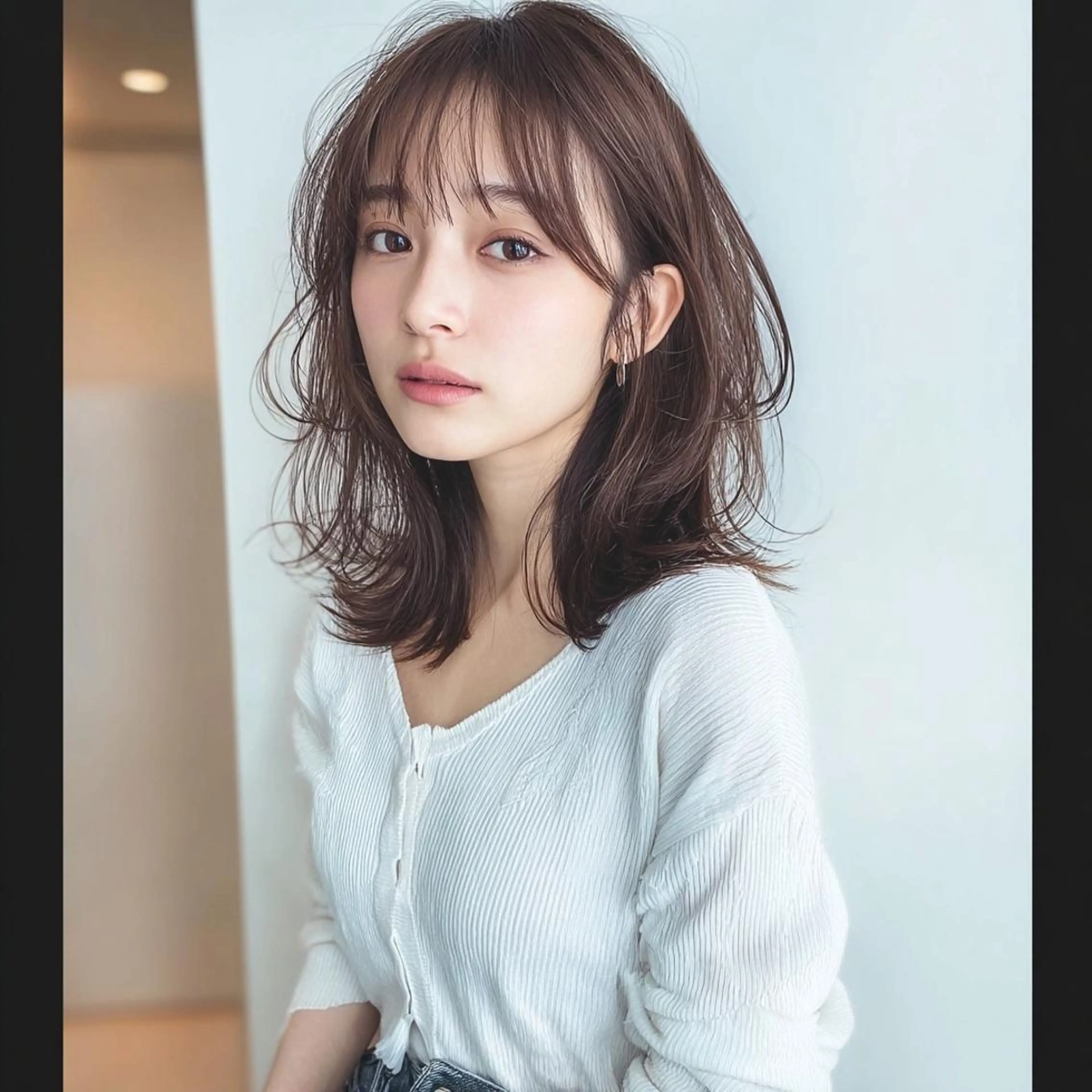 セミロング カラーモデル☆彡 今川茉綾のヘアスタイル