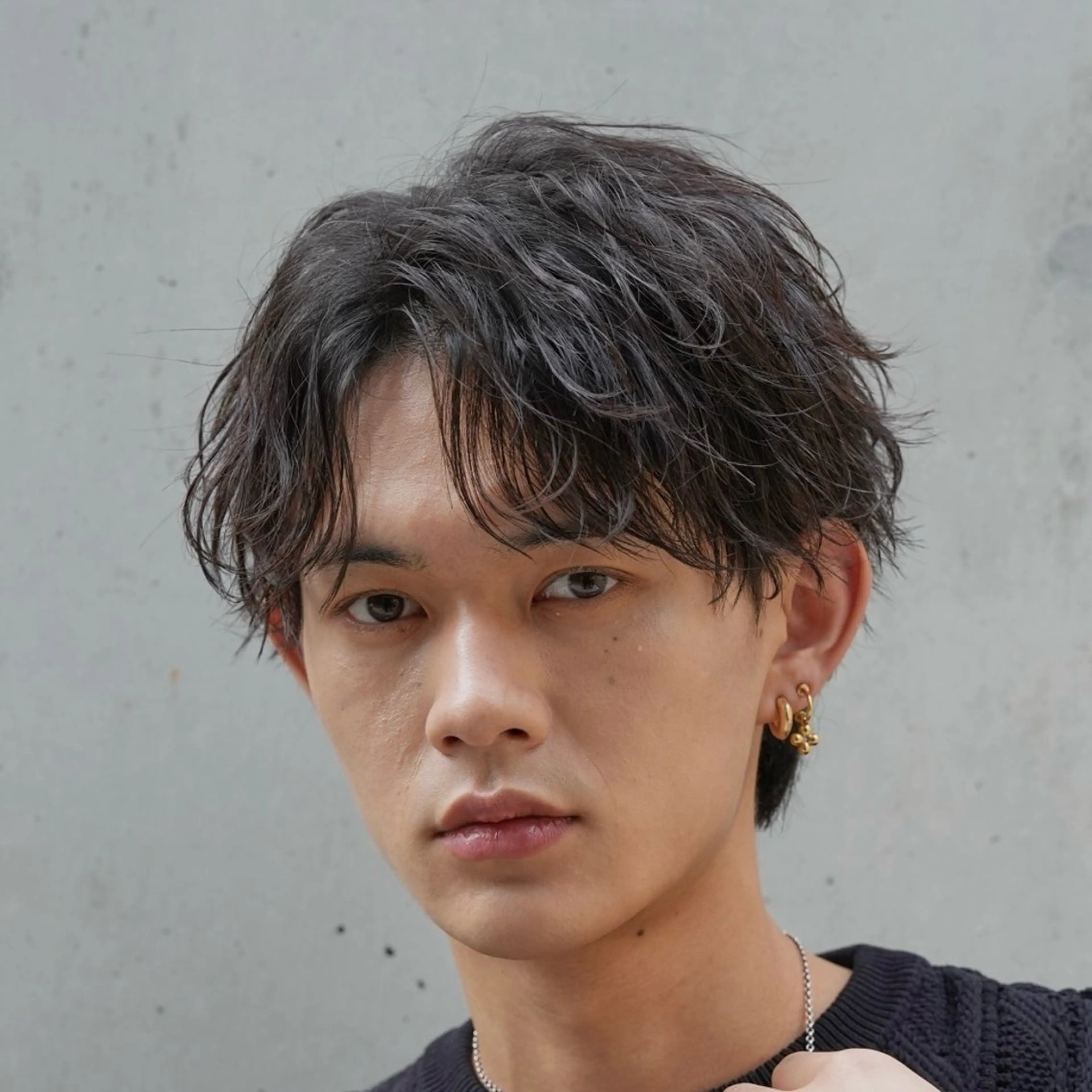 パーマ メンズ センターパート マッシュ メンズパーマ プードルパーマ メンズツイストパーマ カット パーマ 仙台メンズパーマ/ fifth/丸山佳叶のヘアスタイル