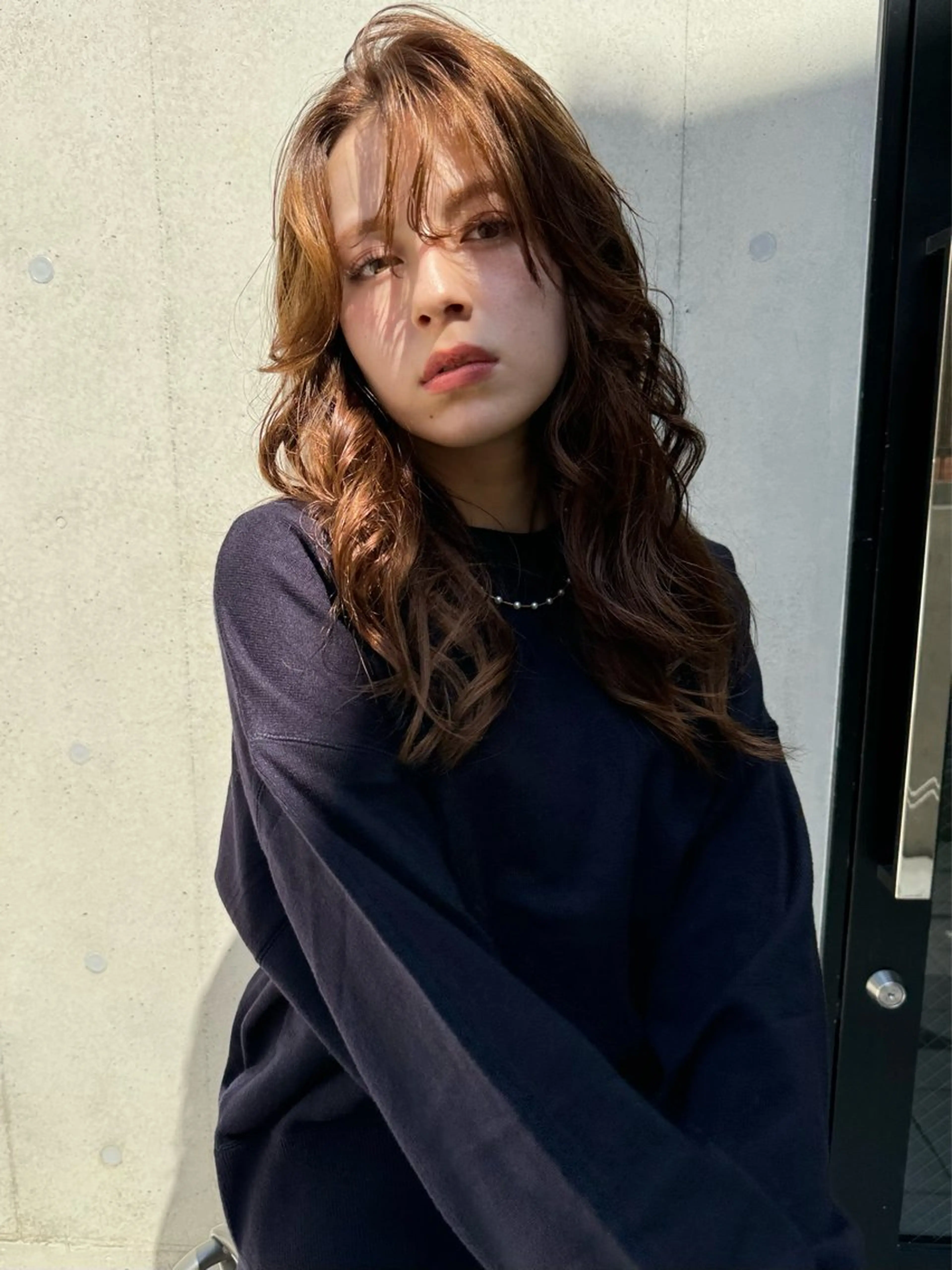 セミロング カラー カット ヘアカラー トリートメント 嶋佐 昌大 シマサマオのヘアスタイル