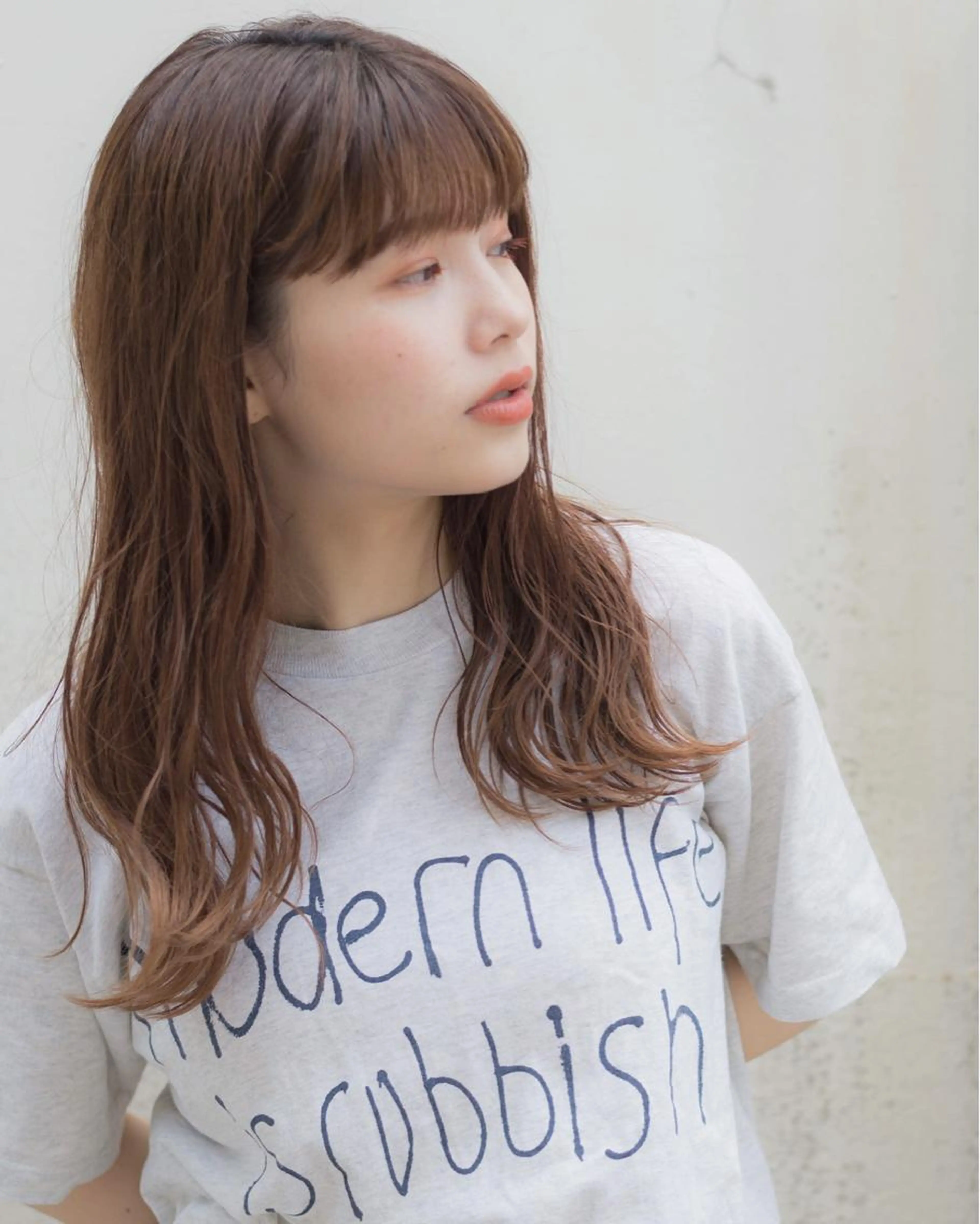 前髪カット＋ヘアカラー＋トリートメントの写真