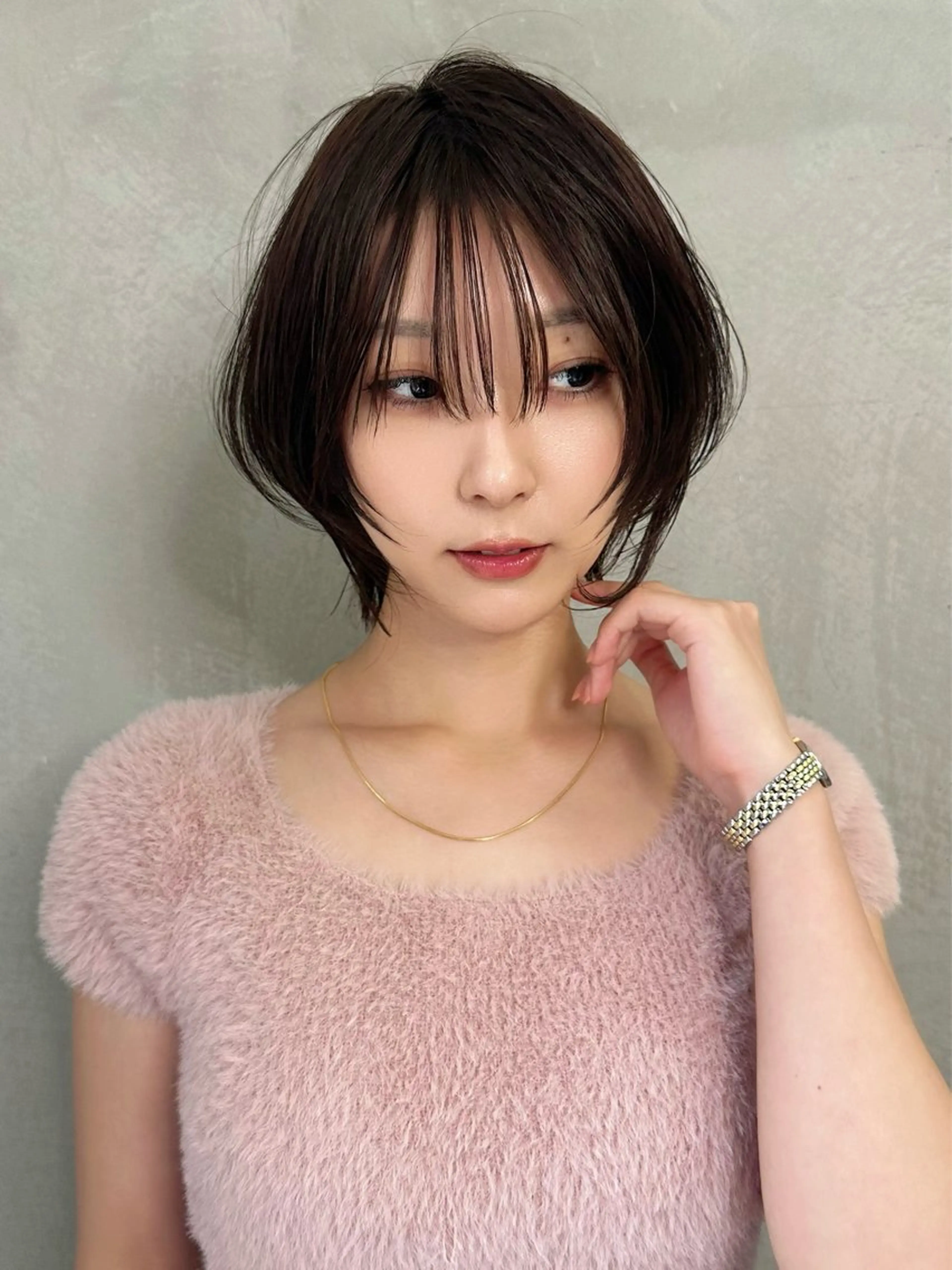 【17時以降限定🌈】カット+カラー+超音波アイロン付きトリートメント付き✨️【ショート･ウルフ･レイヤーカット･韓国】の写真