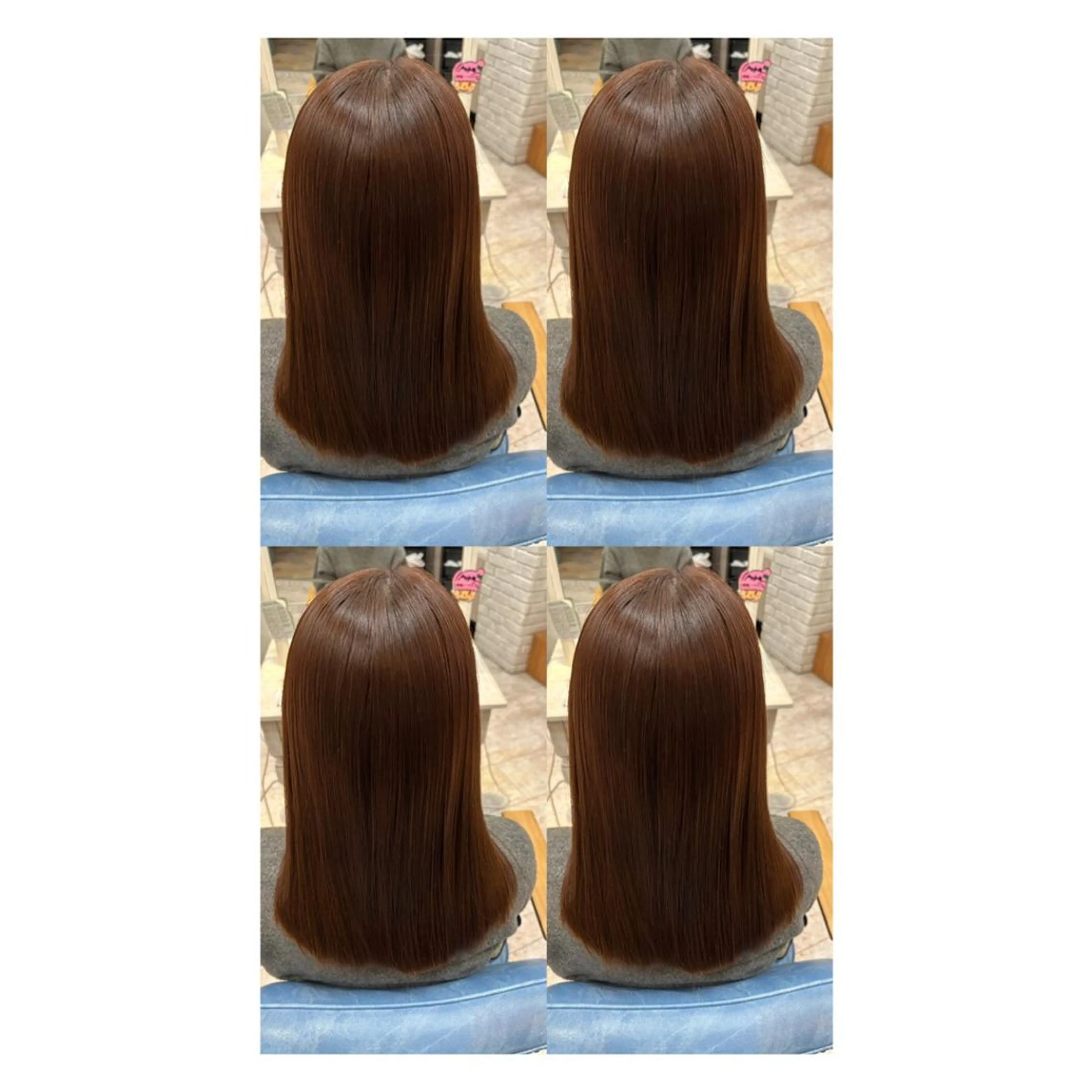 セミロング カラー カット ヘアカラー トリートメント 店長✨レイヤー✖️ 髪質改善✖️韓国ヘアのヘアスタイル